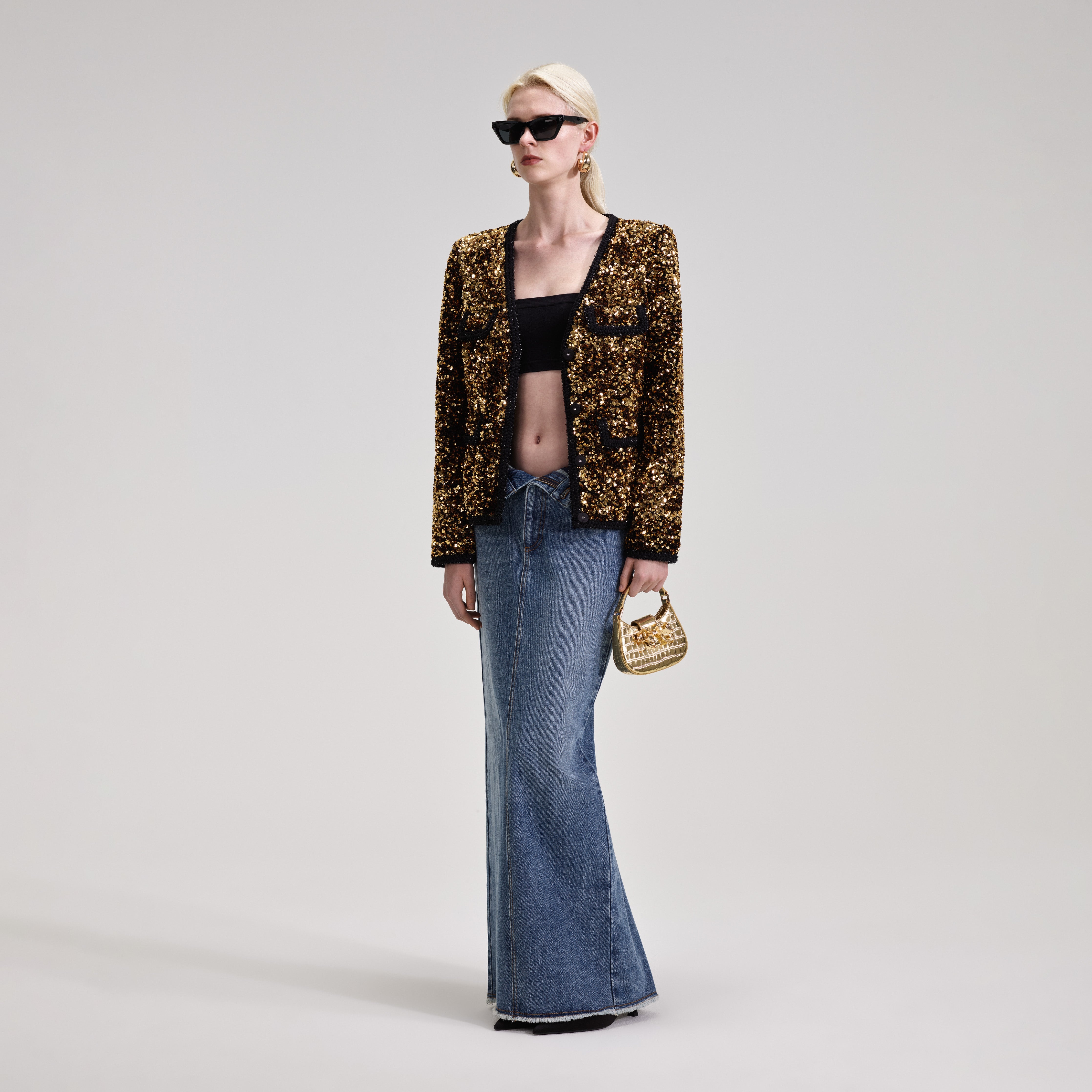 Gold Sequin Jacket - 2