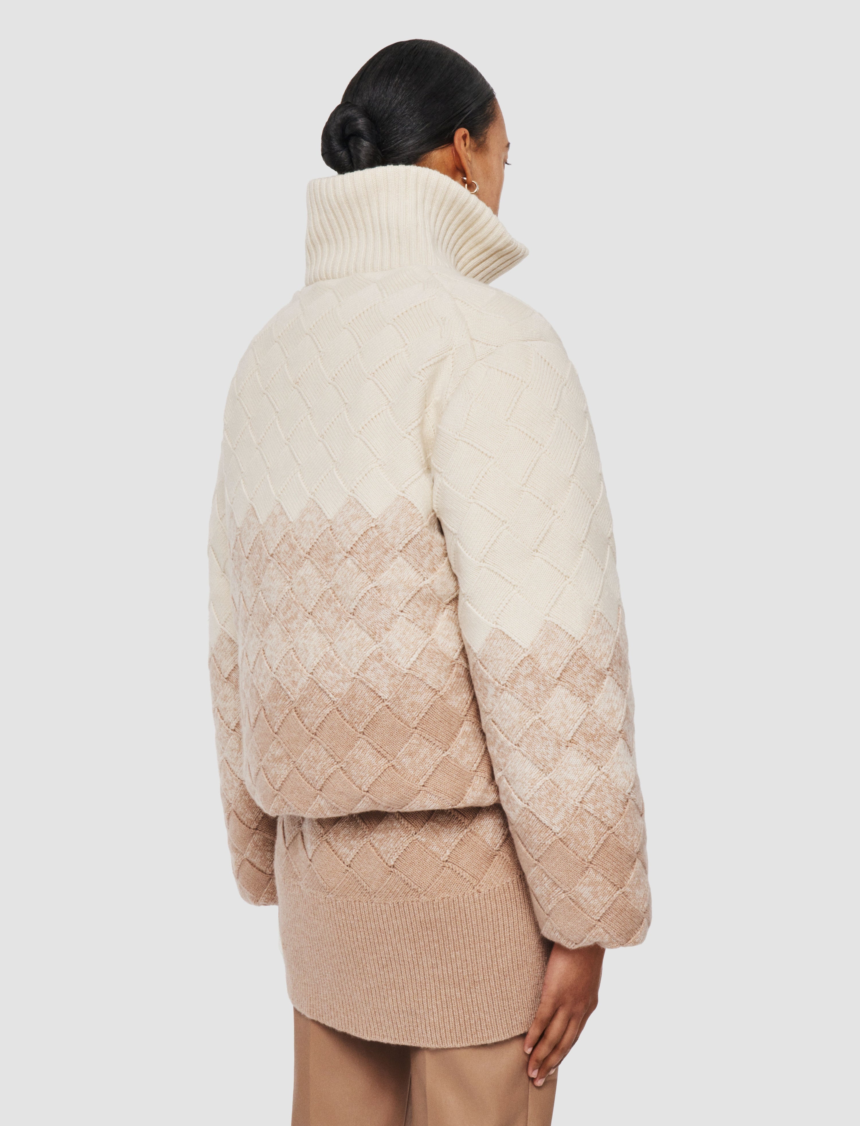 Weave Knit Puffer Jacket - 3
