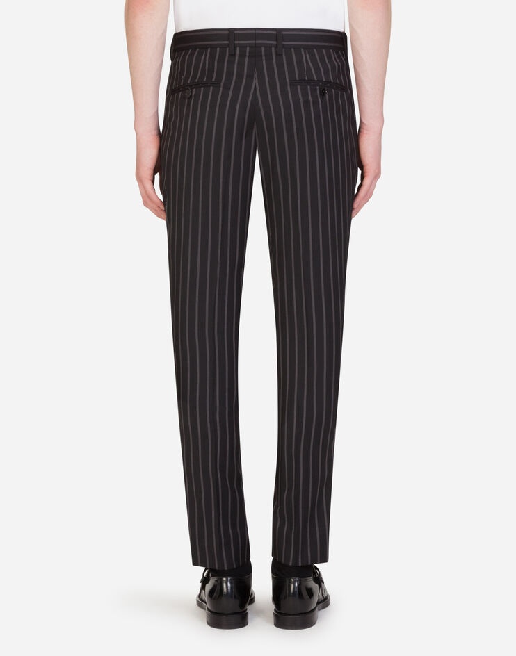 Double-breasted Sicilia-fit suit in pinstripe wool - 8