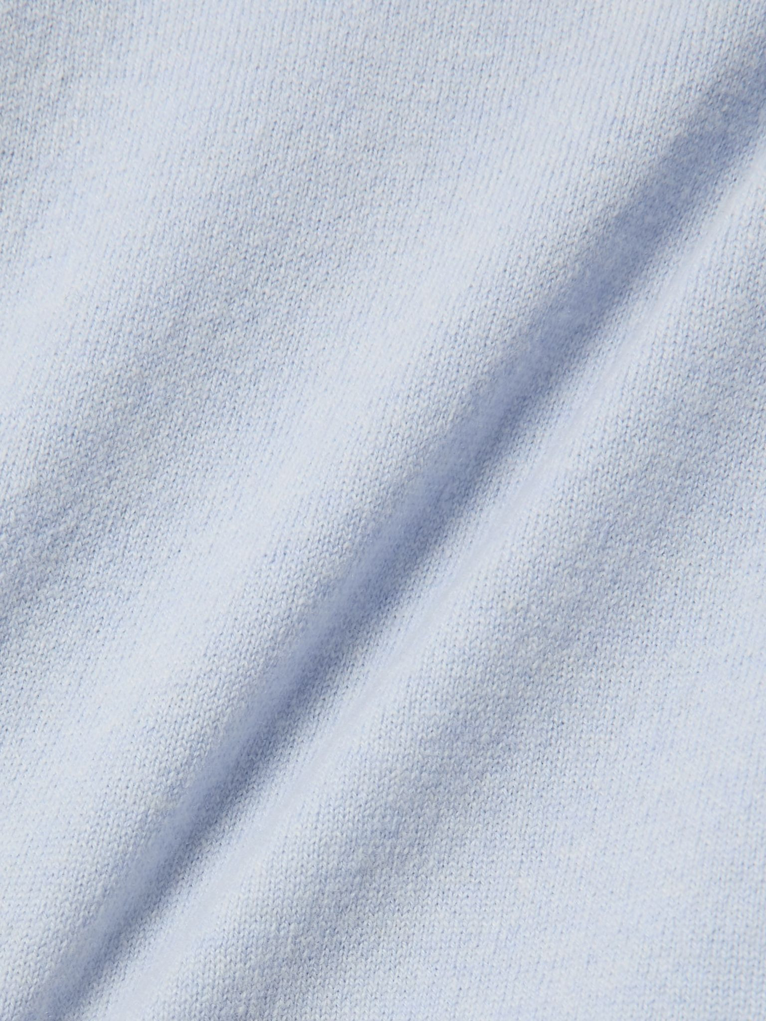 Lace-trimmed wool and cashmere-blend sweater Blue - 4