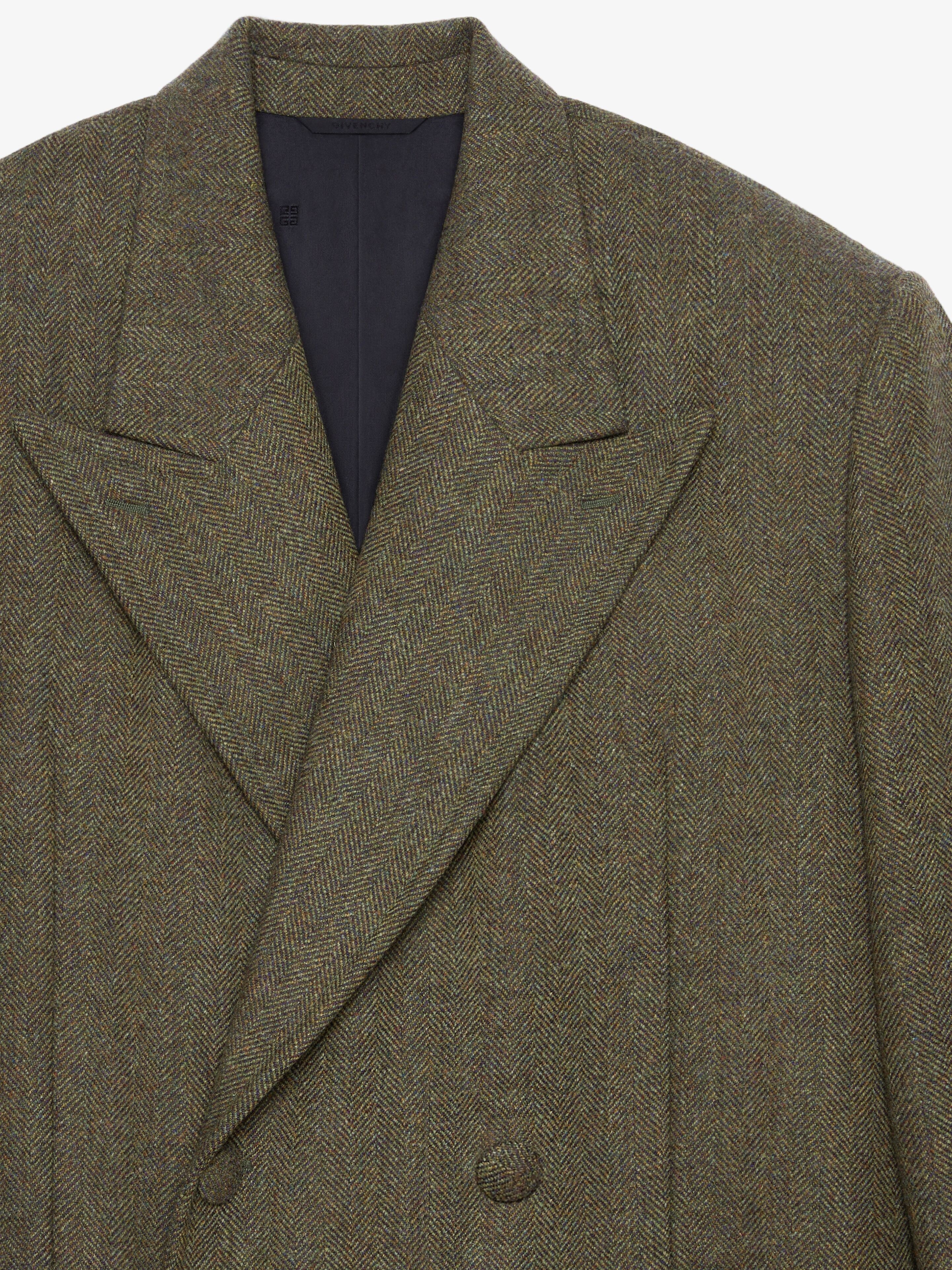 LONG OVERSIZED DOUBLE BREASTED COAT IN WOOL - 2