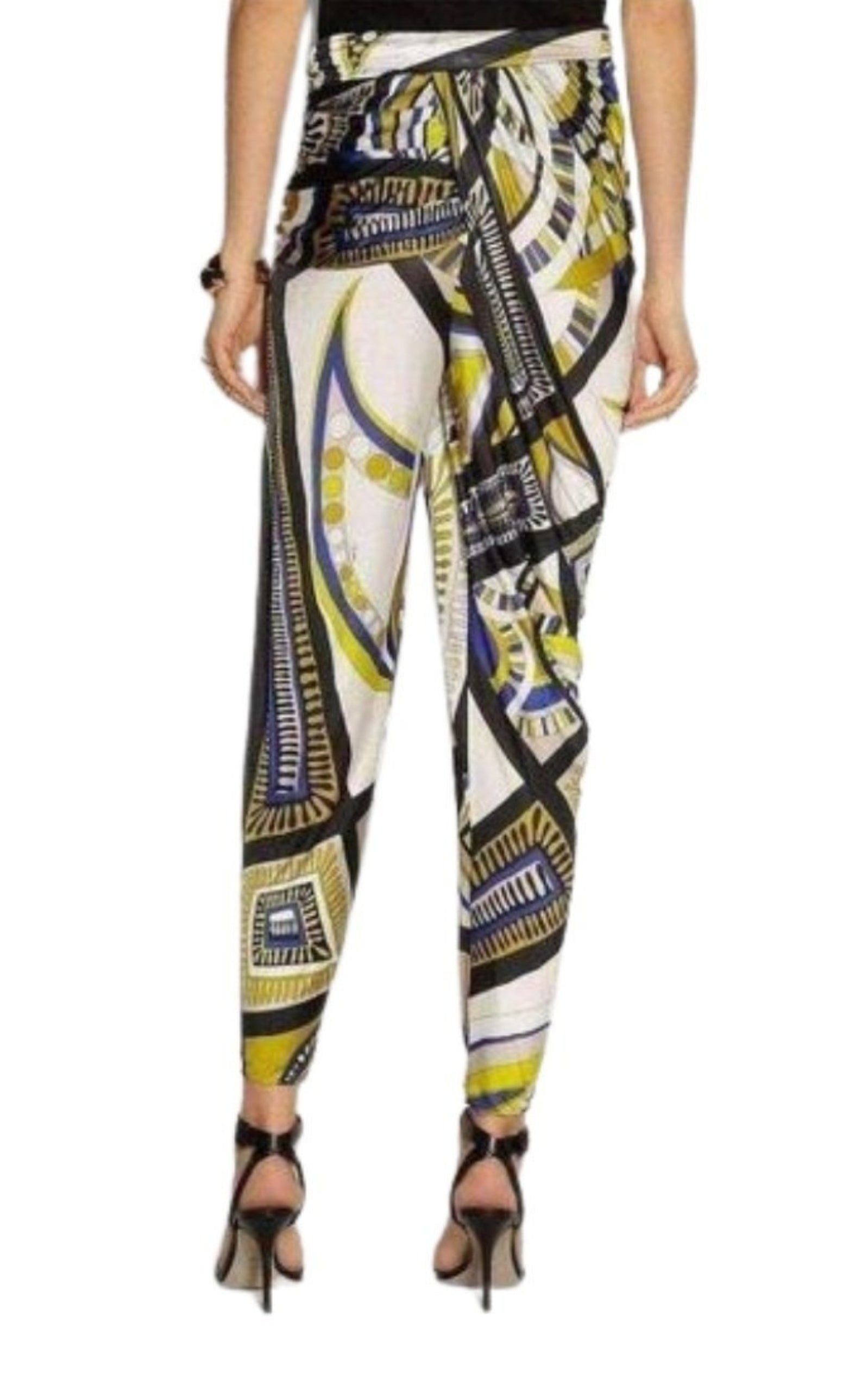 Printed Jersey Tapered Pants - 4