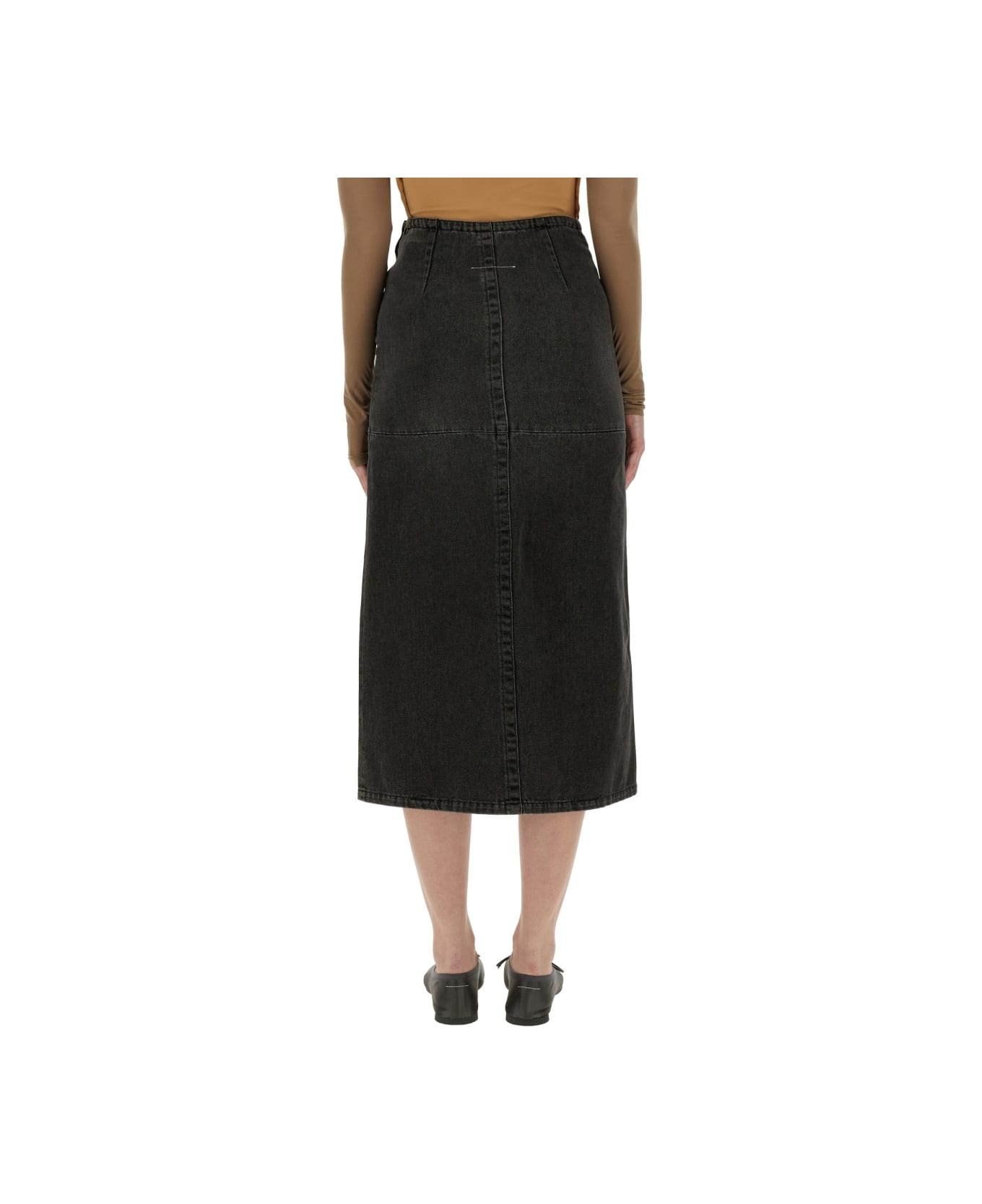 Long Denim Skirt - 3