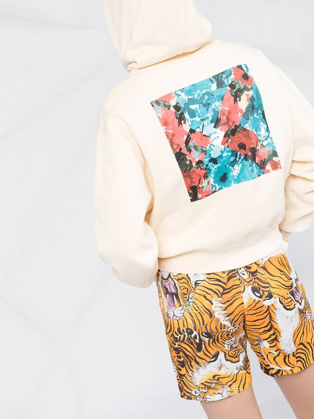 graphic print hoodie - 3