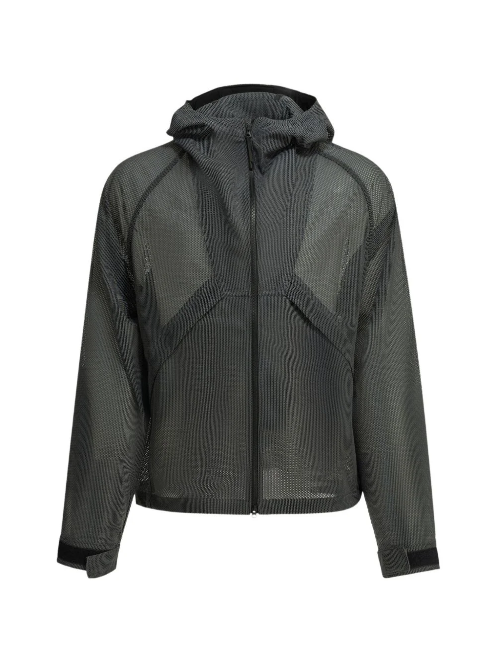 Tonalith Mesh hooded coat - 1