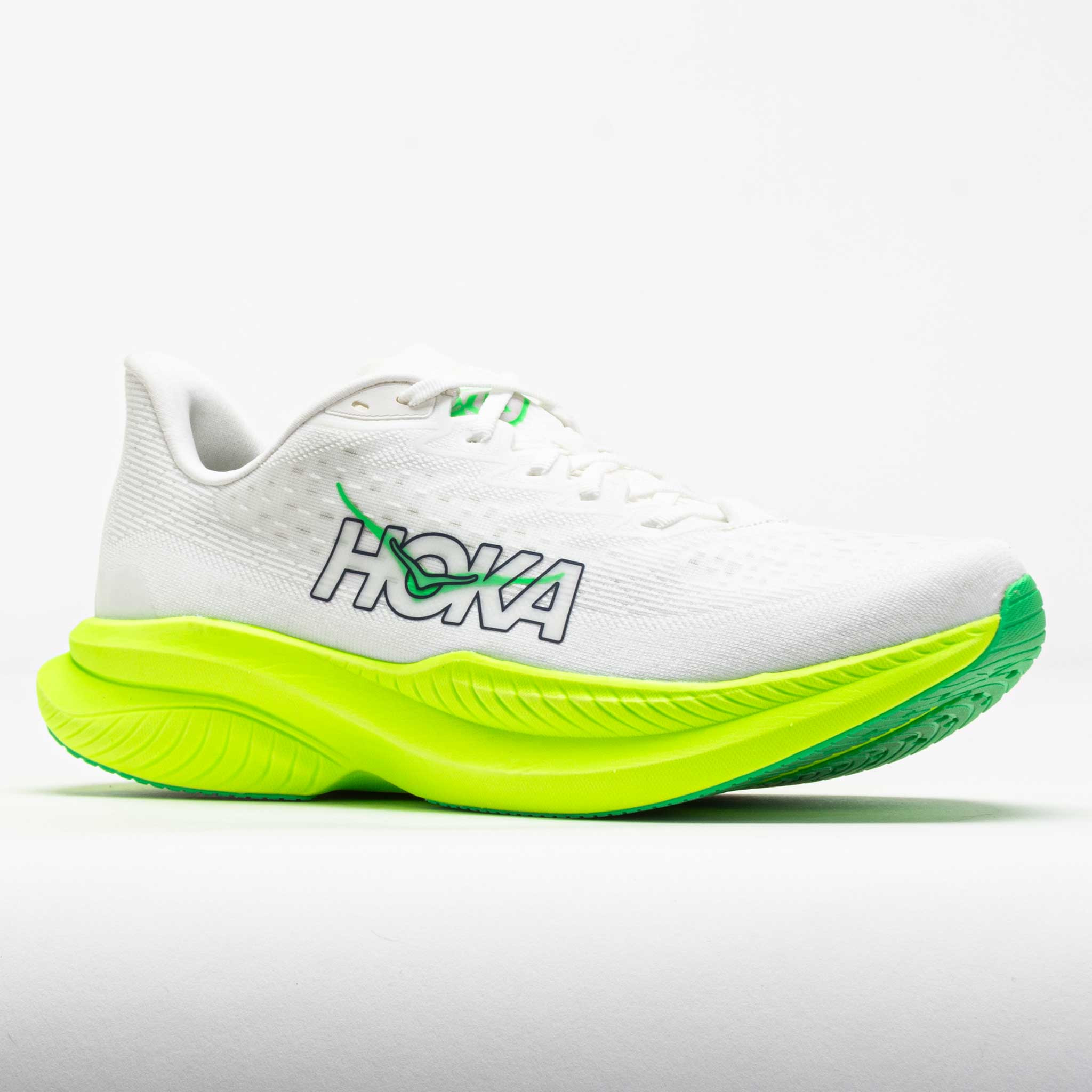 HOKA Mach 6 Men's White/Neon Lime - 5
