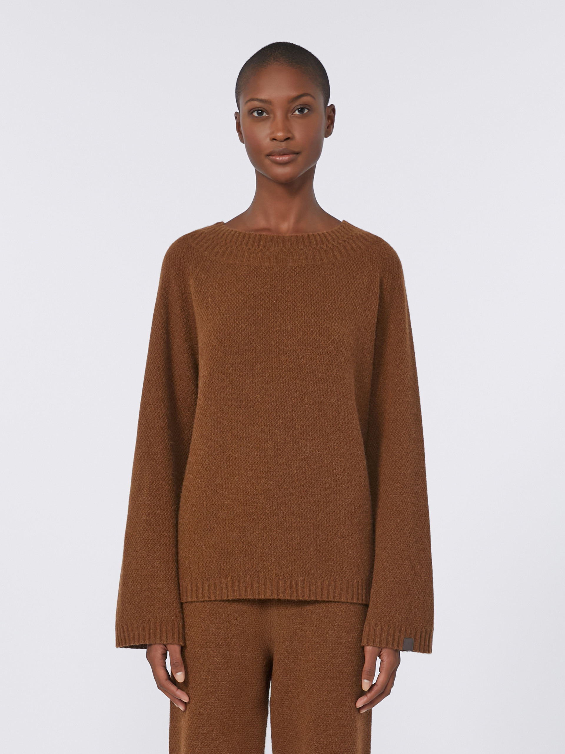 LASER Camel yarn sweater - 3