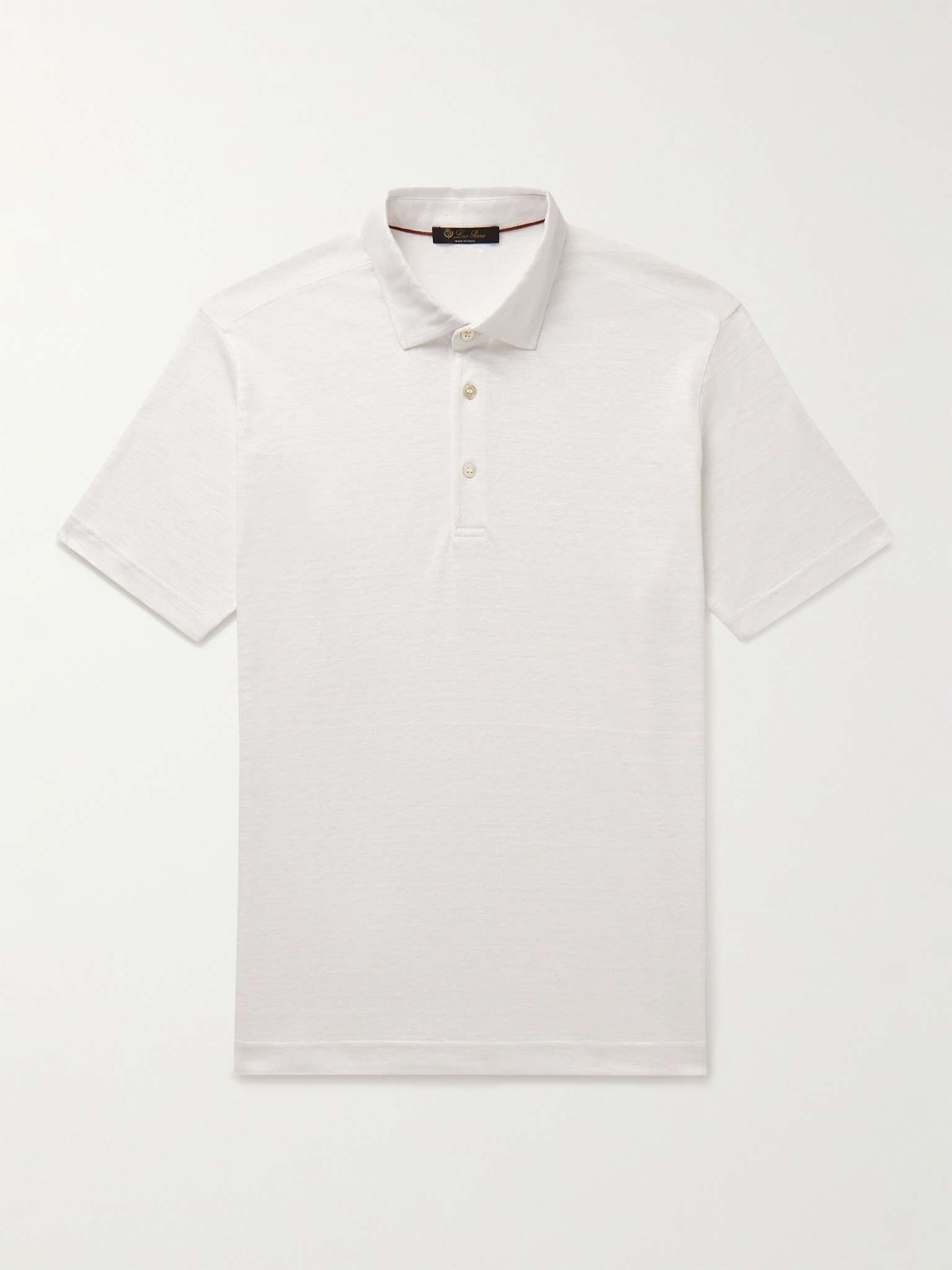 Linen-Jersey Polo Shirt - 1