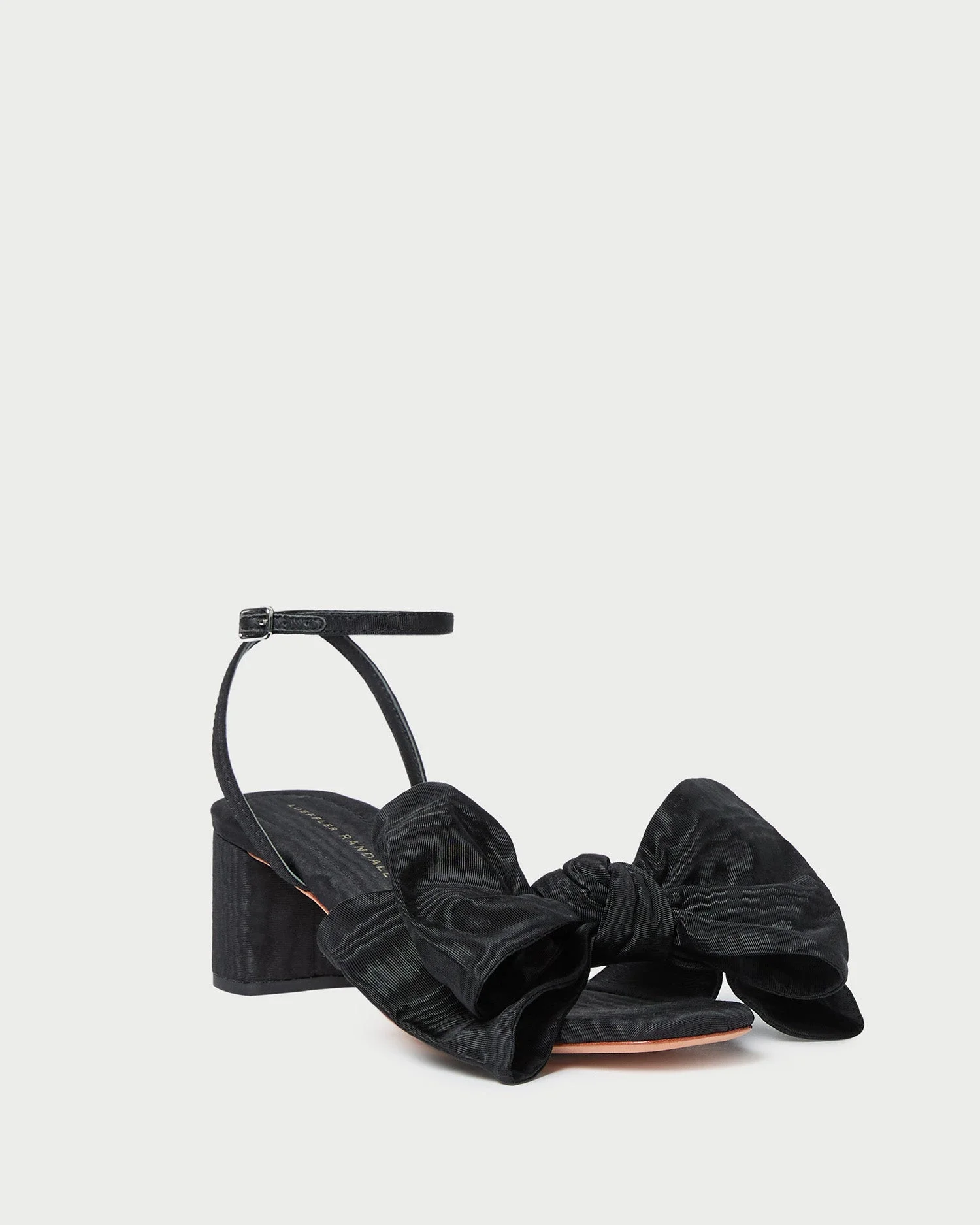 Carmen Black Moiré Bow Sandal - 1