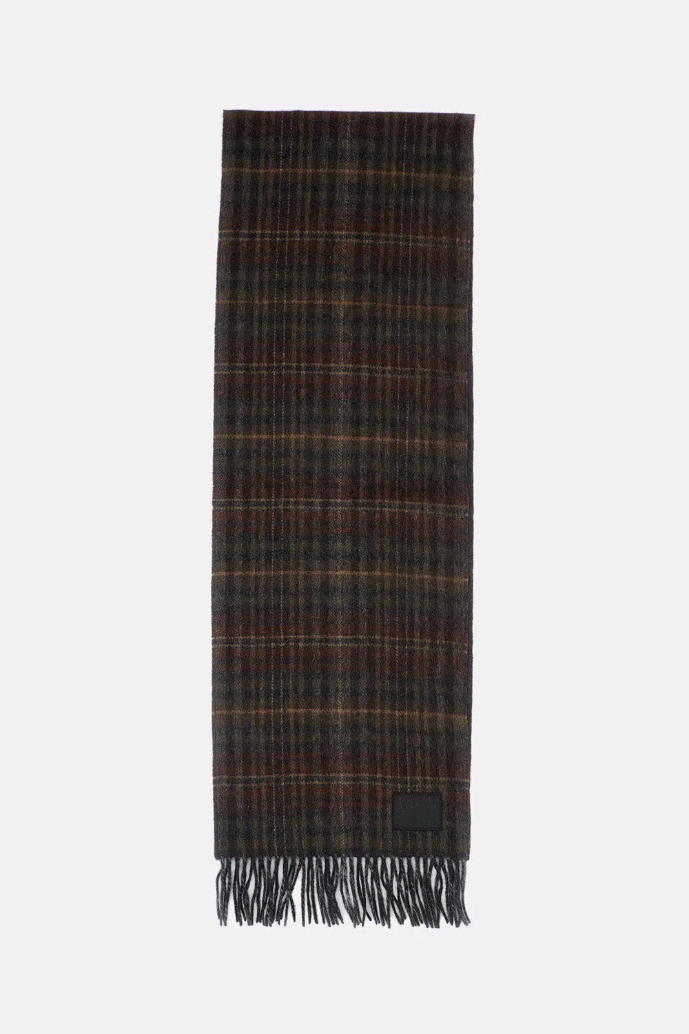 WOOL CHECK SCARF - 1
