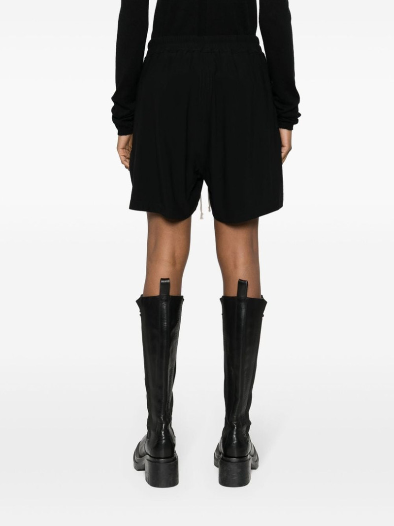 drawstring-waist side-slit shorts 5