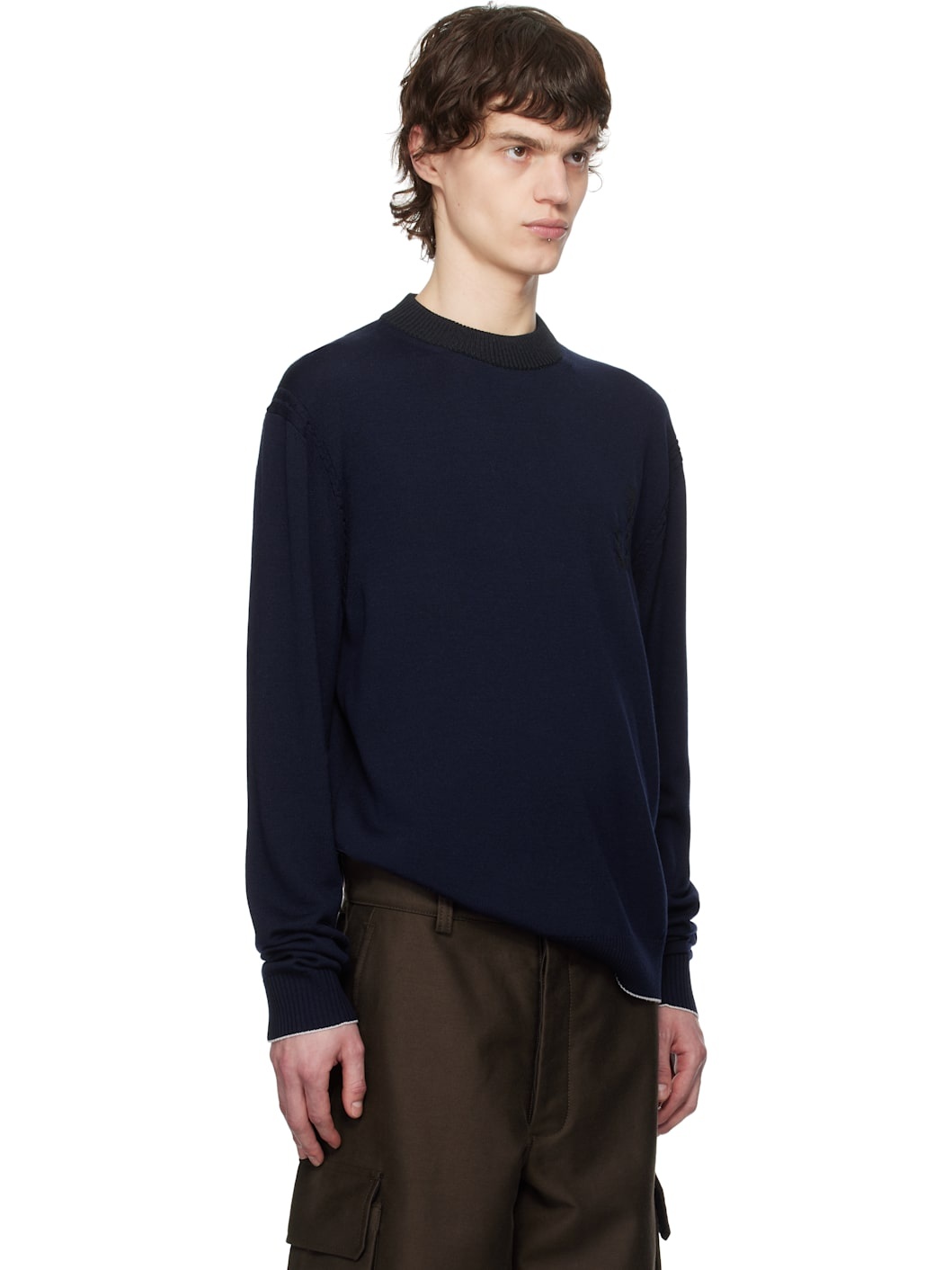 Navy La Croisière 'The Tricot knit' Sweater - 2