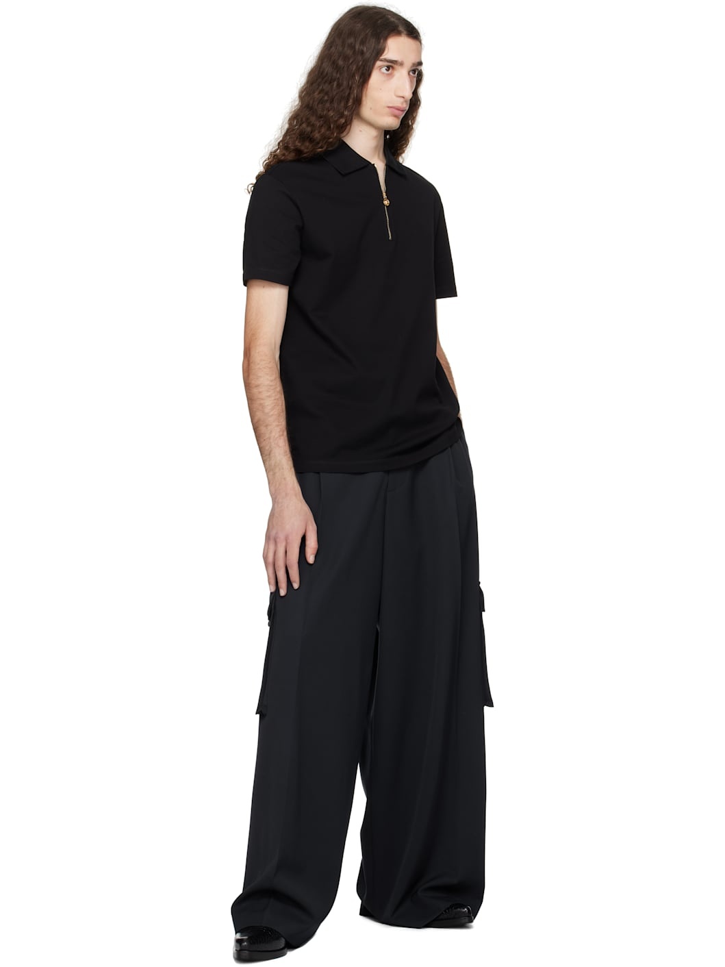 Black Medusa Zip Polo - 4