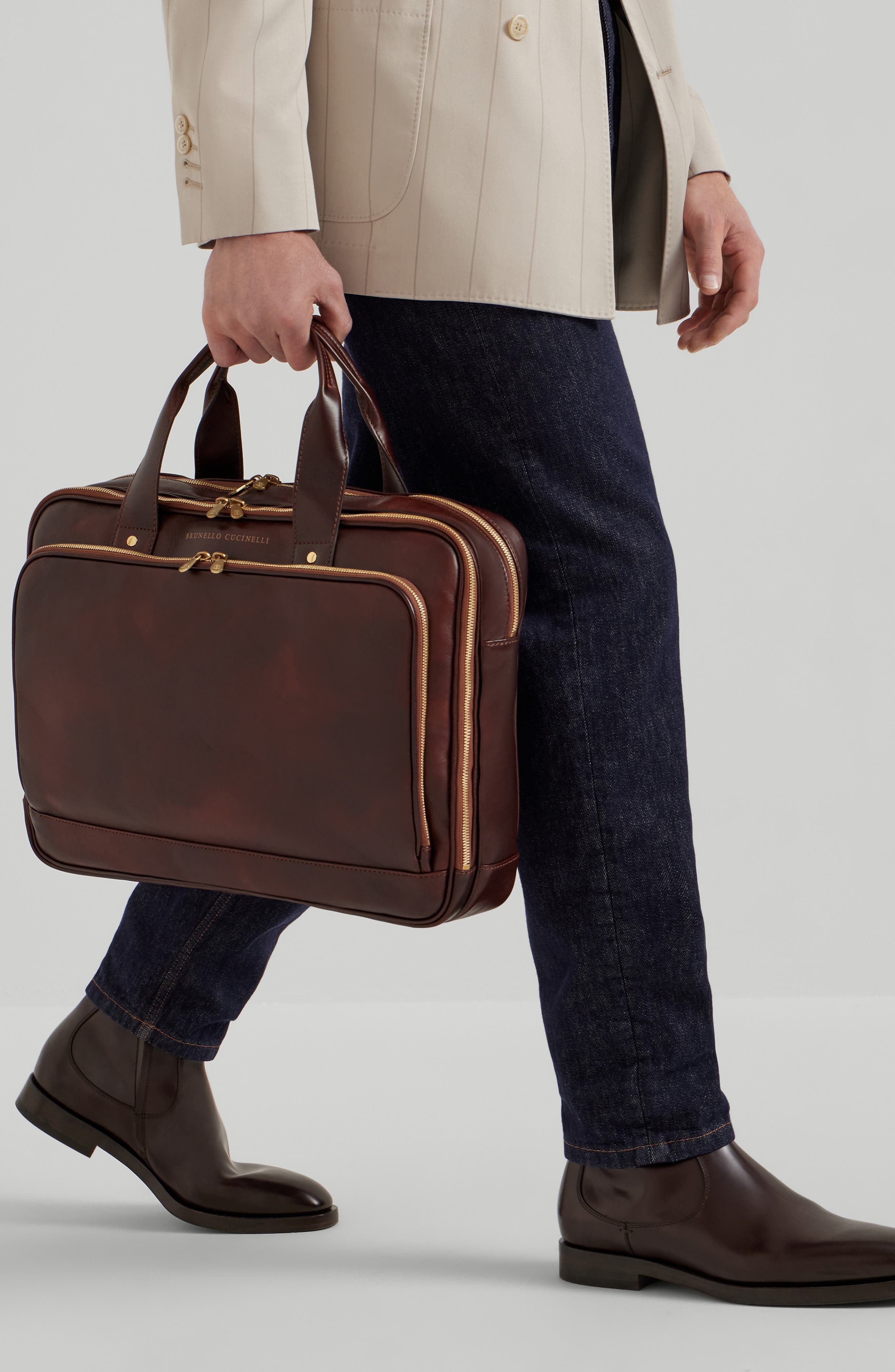 Brunello Cucinelli Briefcase in Burgundy at Nordstrom - 5