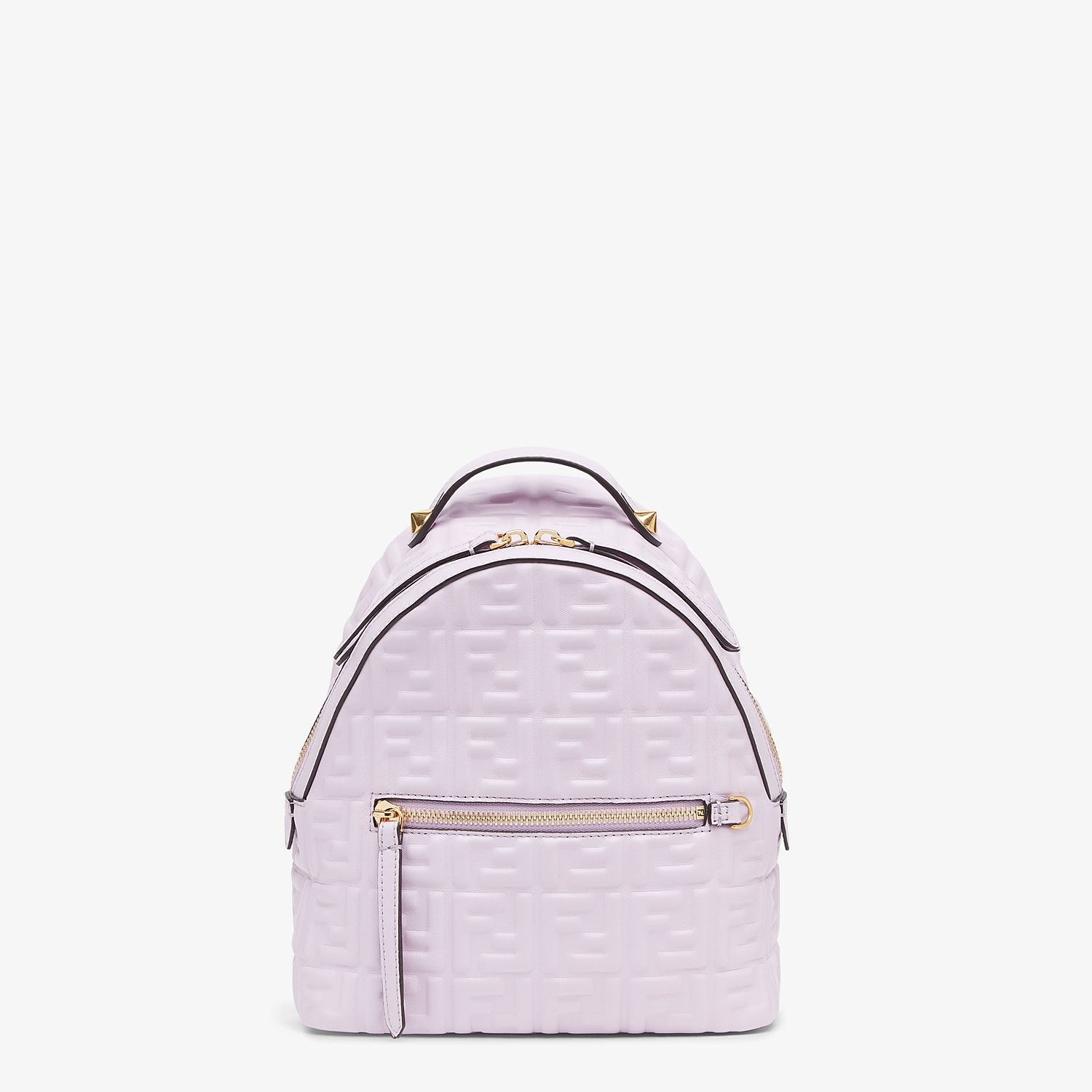 Lilac leather FF backpack - 1