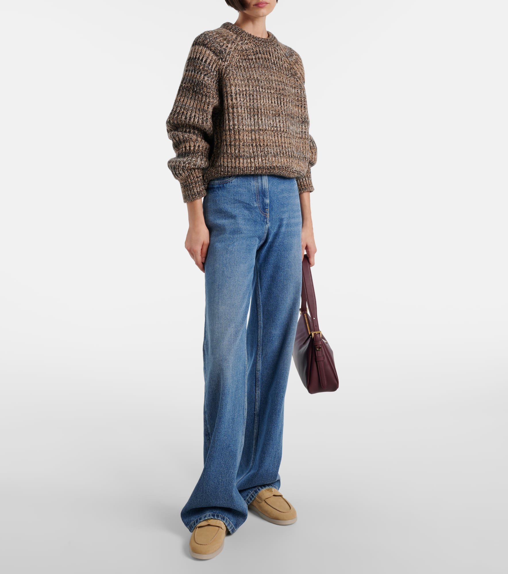 Shearling-lined suede loafers - 3