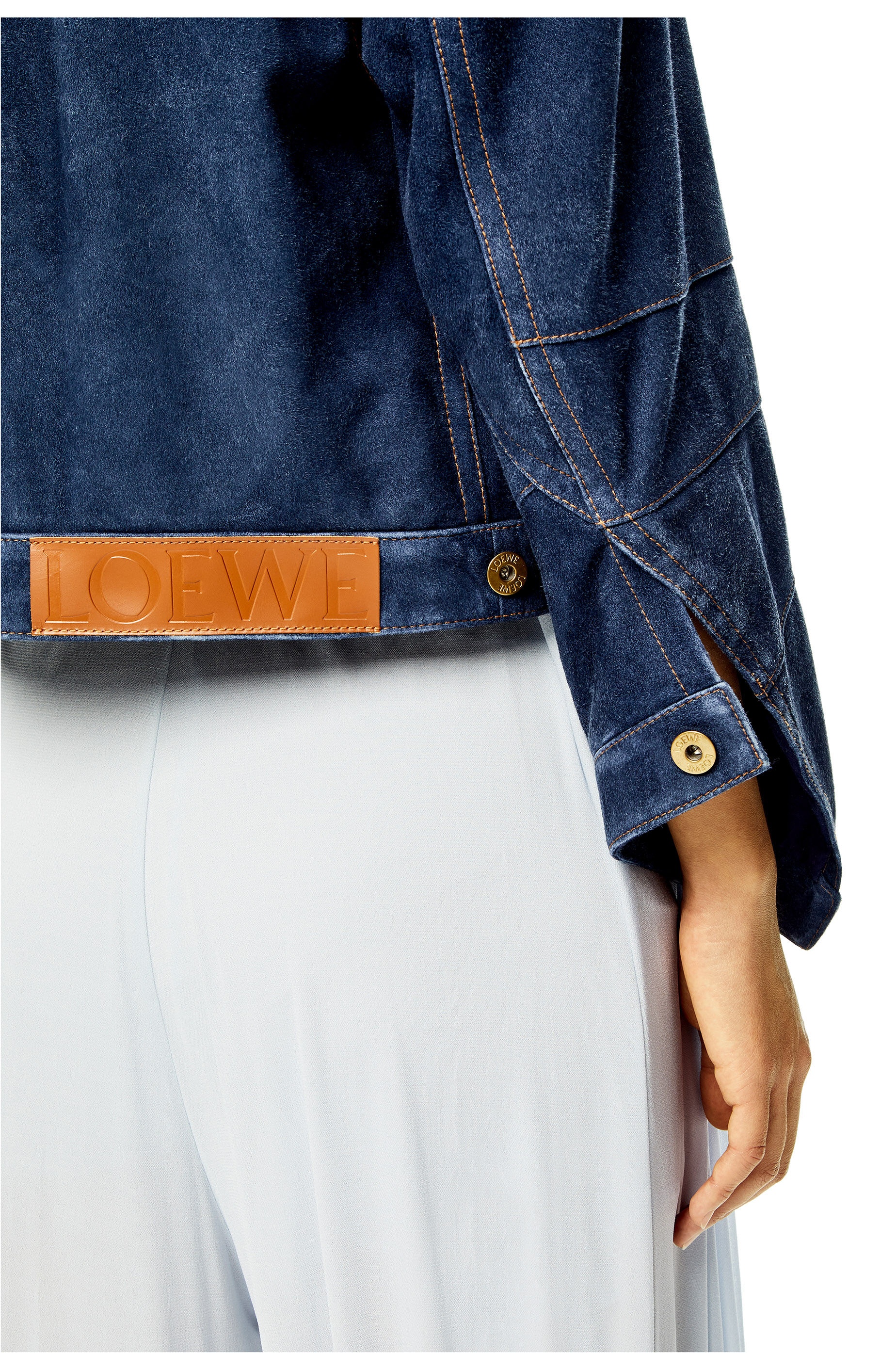 Twisted jacket in suede - 5