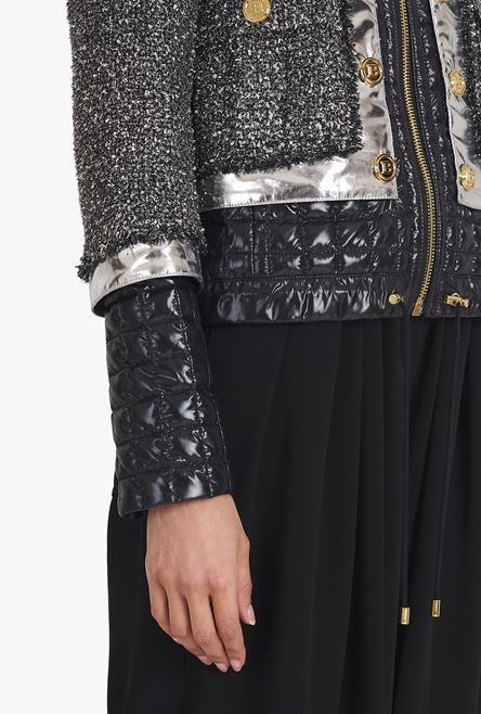 Capsule After ski  - Black and silver tweed and lurex jacket - 7