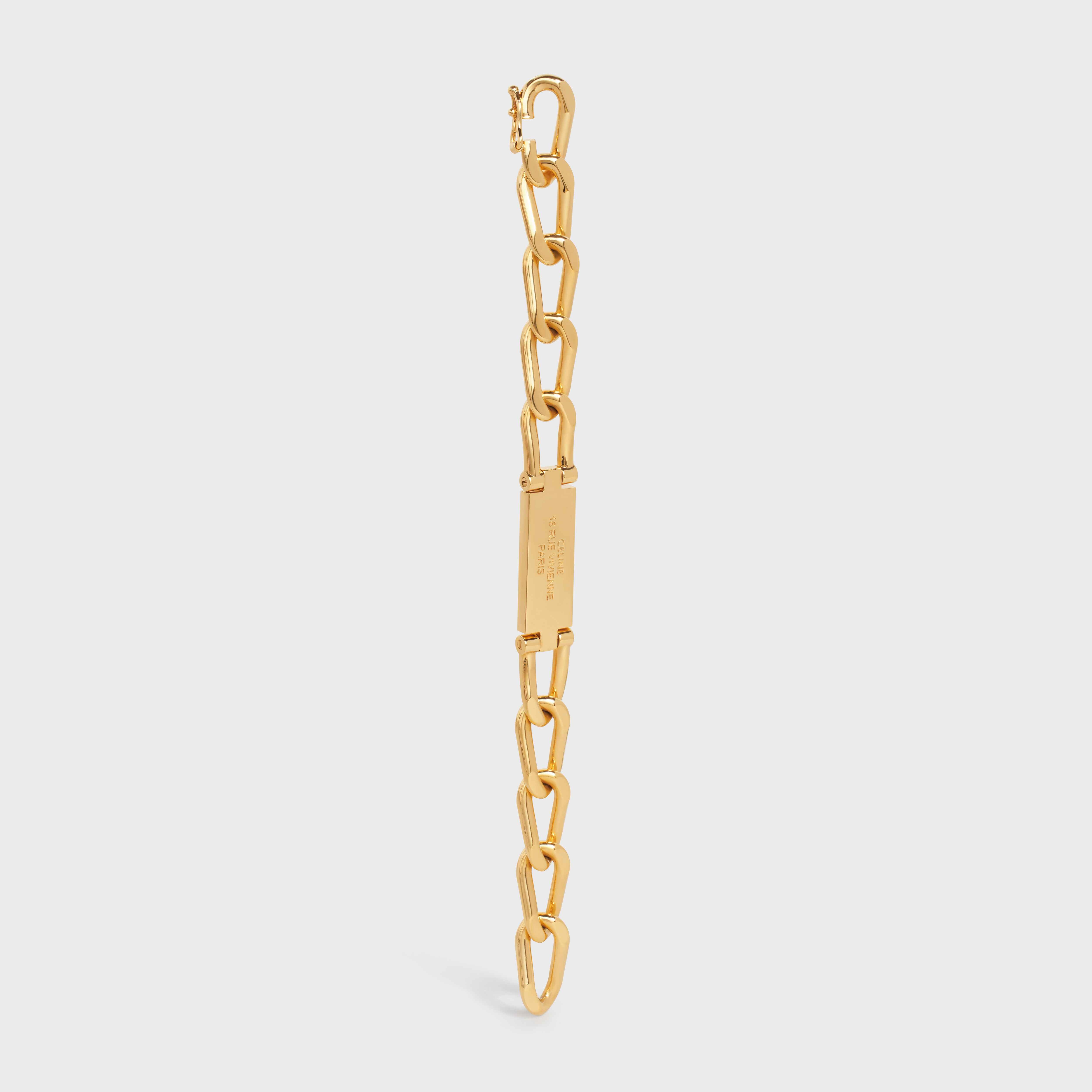 16 Rue Vivienne Gourmette Bracelet in Brass with Gold Finish - 2