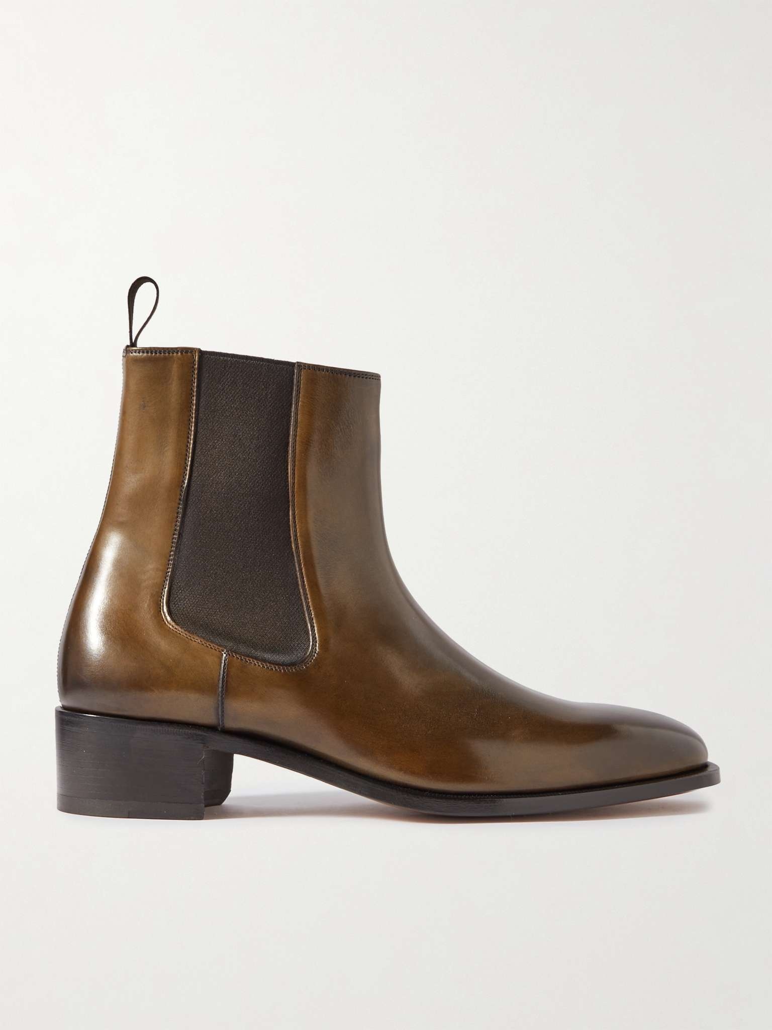 Alec Burnished-Leather Chelsea Boots - 1