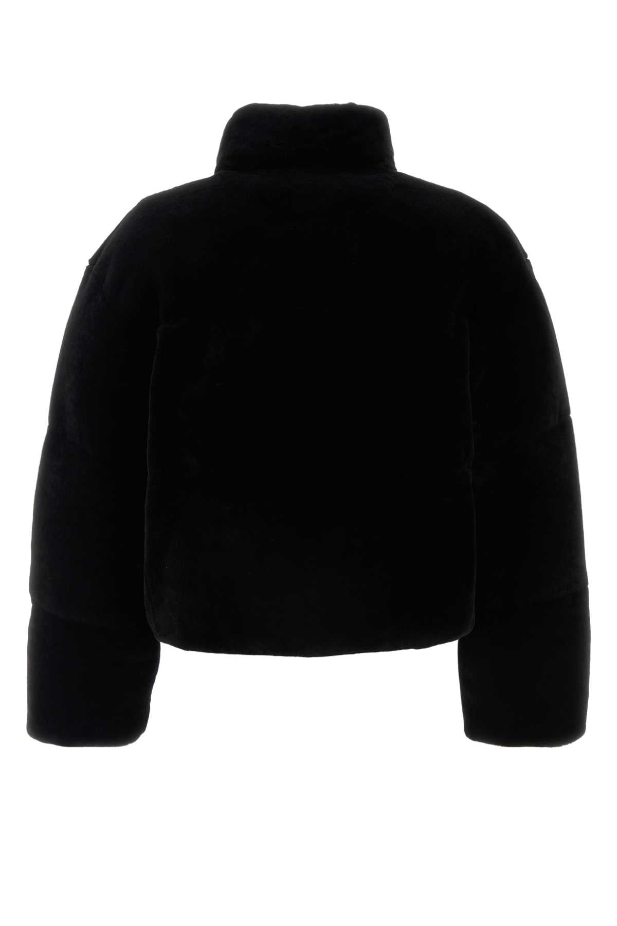 Prada Women Black Shearling Down Jacket - 2