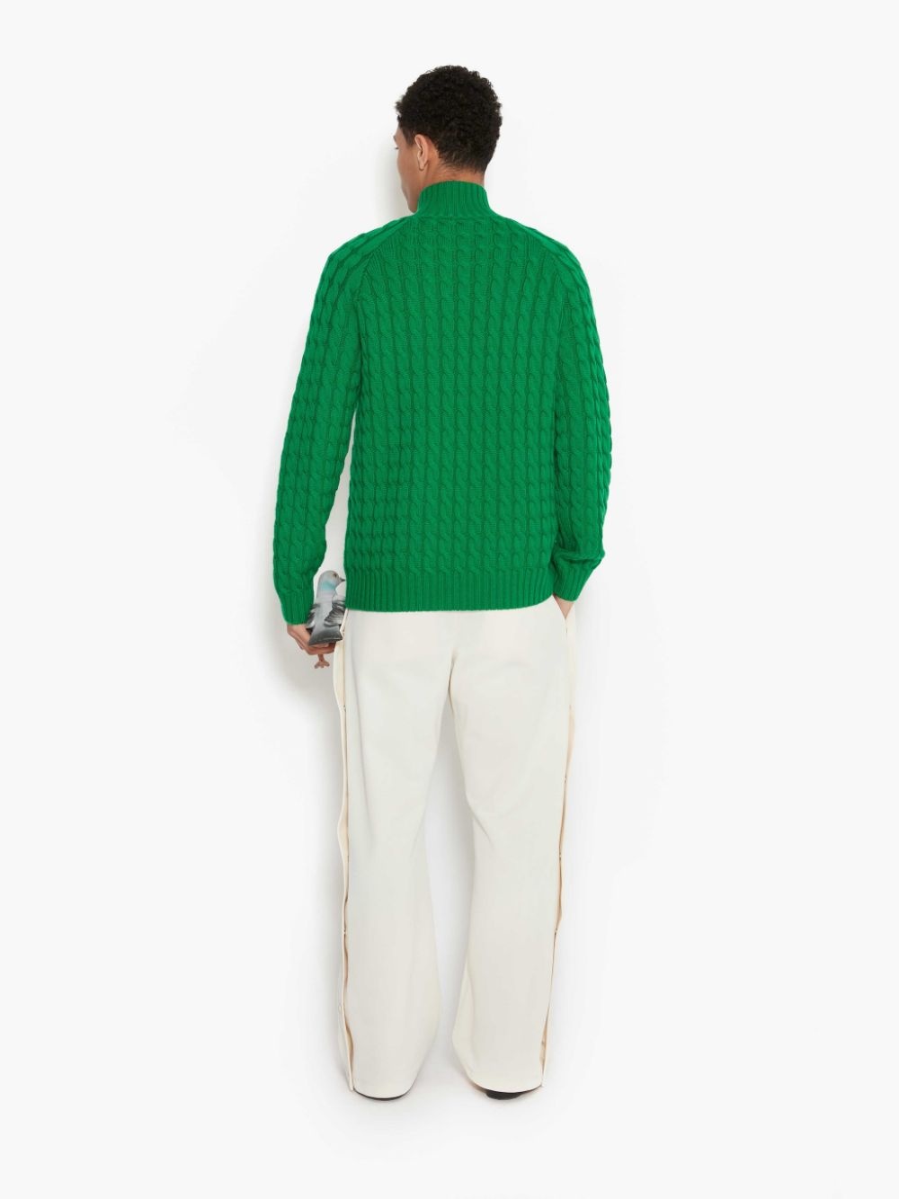 Henley cable-knit jumper - 4