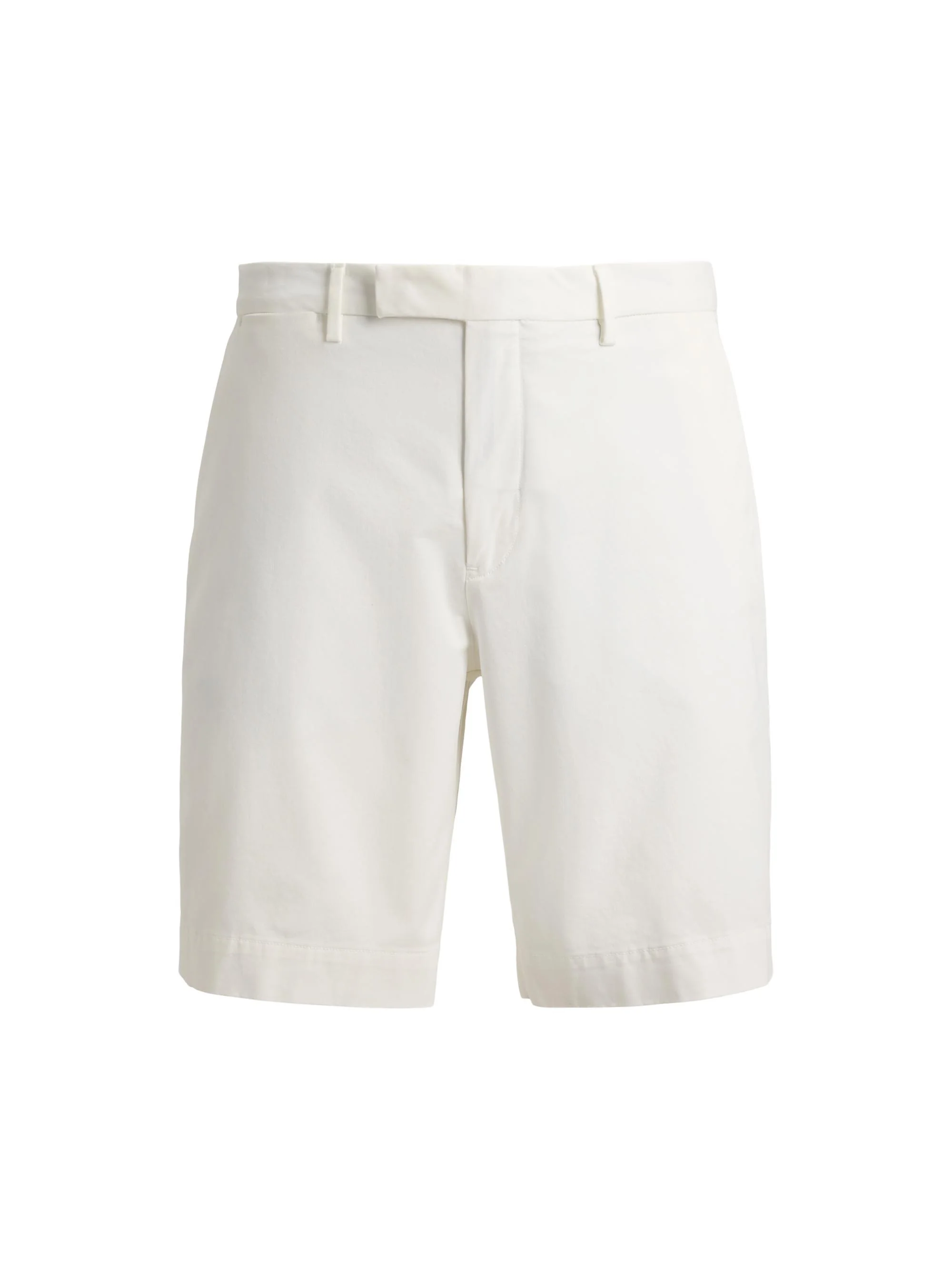 Men's Stretch-Cotton Twill Shorts - White - 1