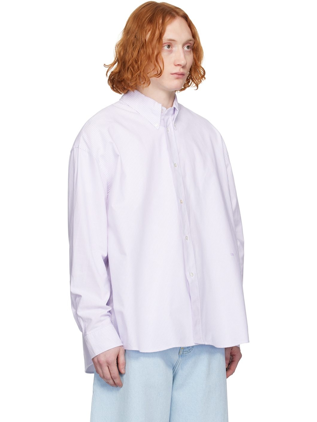 Purple & White Ruskin Shirt - 2