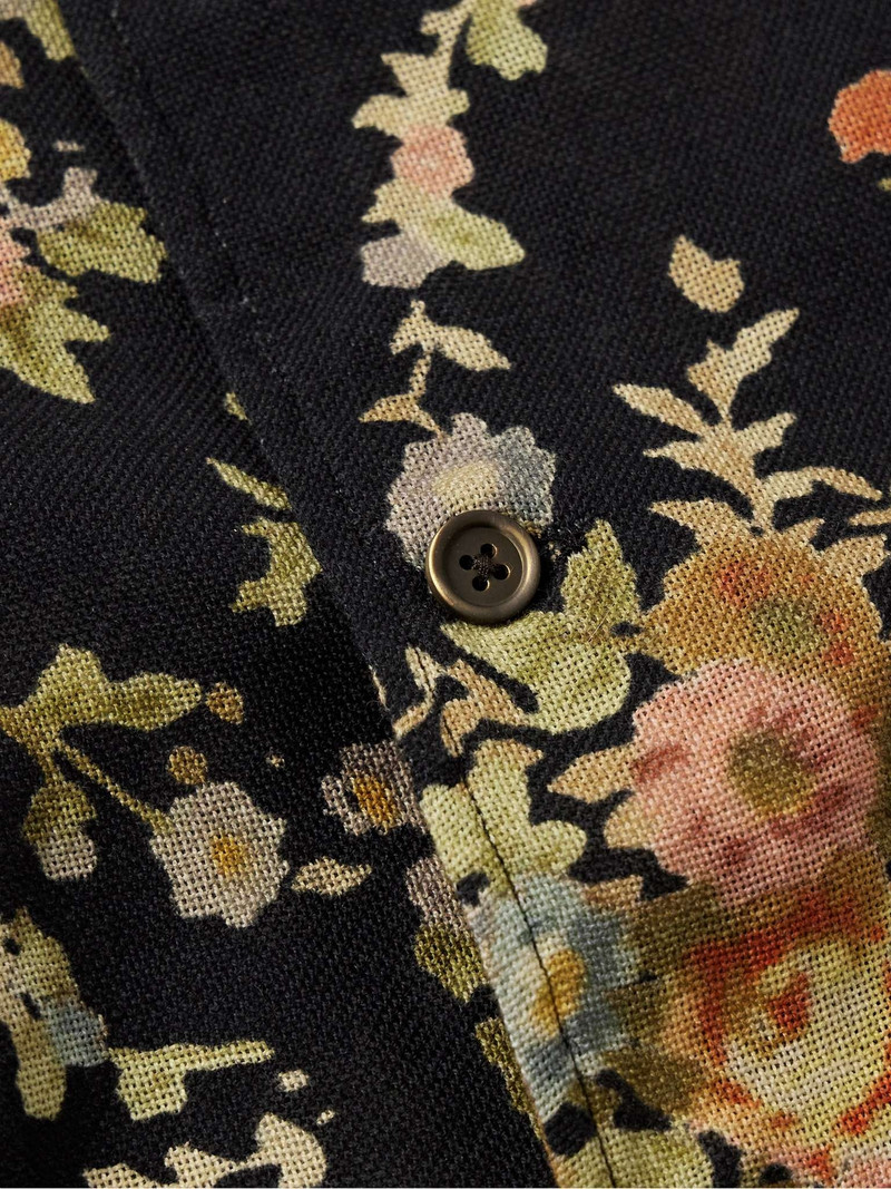 Elder Camp-Collar Floral-Print Cotton Shirt 4