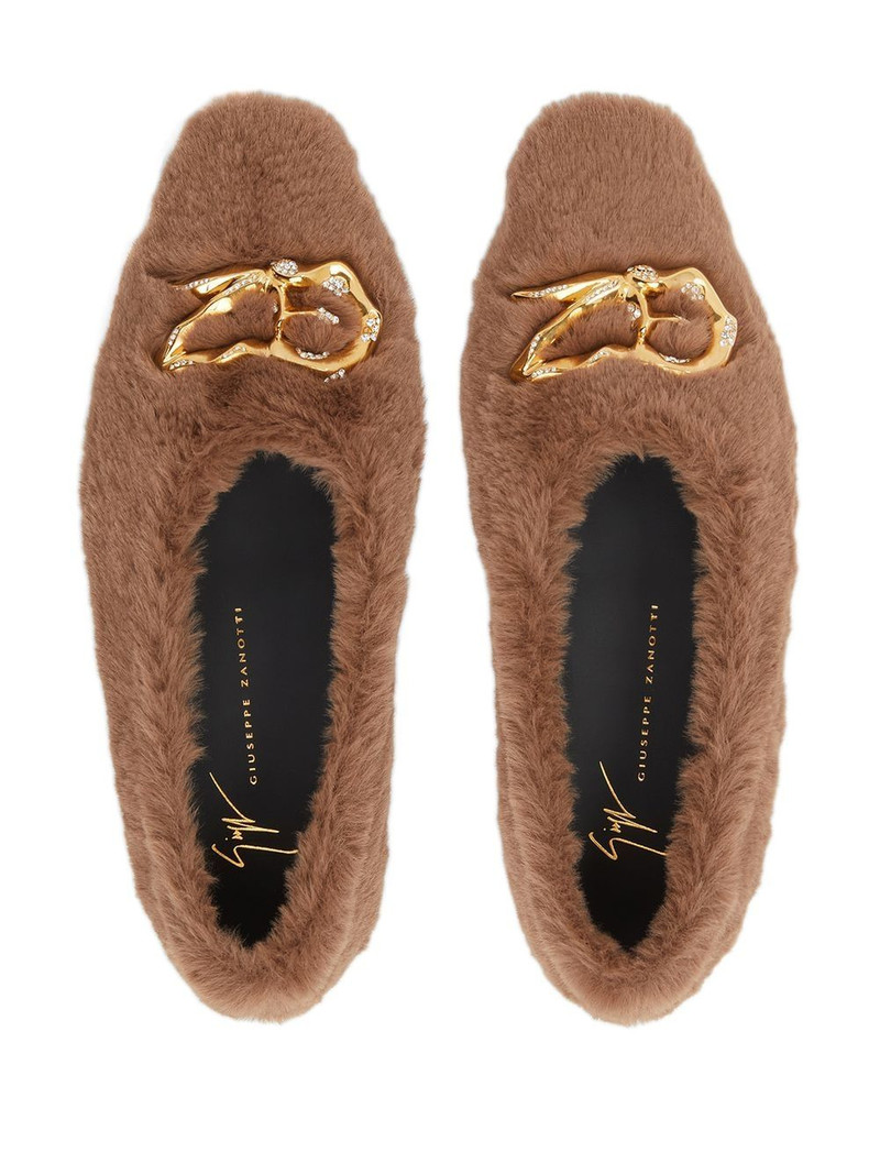 Lucreciia faux fur loafers 4