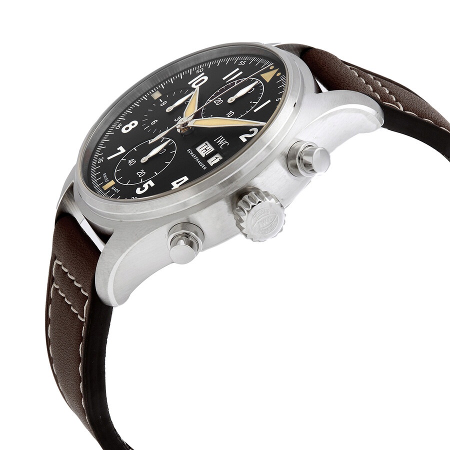 IWC Pilot Spitfire Chronograph Automatic Black Dial Men's Watch IW387903 - 2