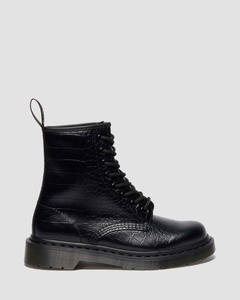 1460 CROCO CROC EMBOSS LEATHER BOOTS 1