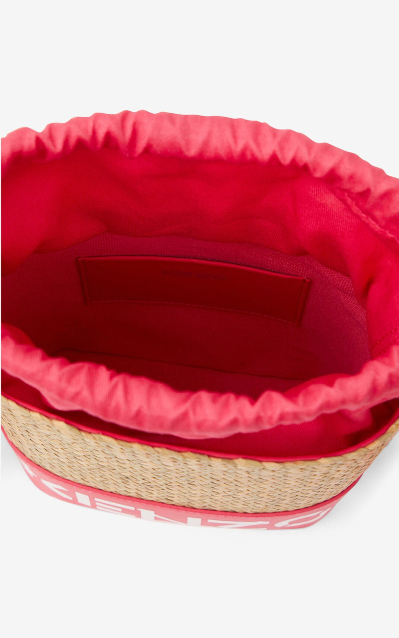 Raffia KENZO logo tote bag 4