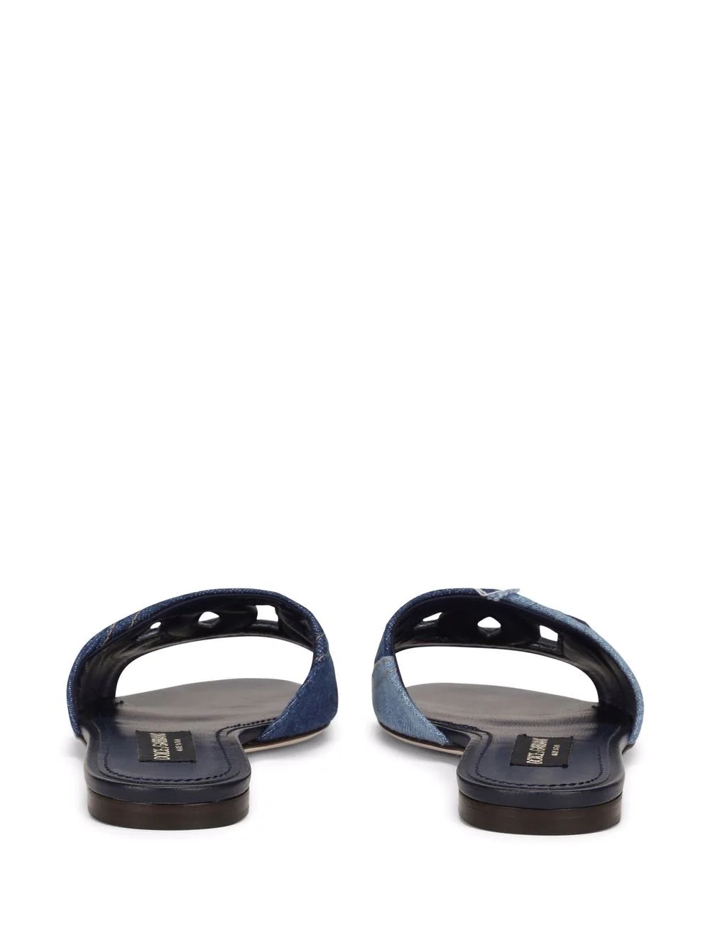 logo-patch open-toe sandals - 3