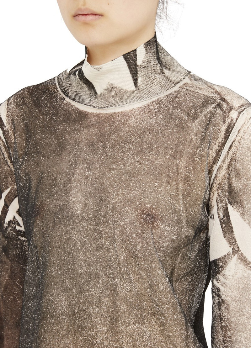 Serigraphic silk crepe top 3