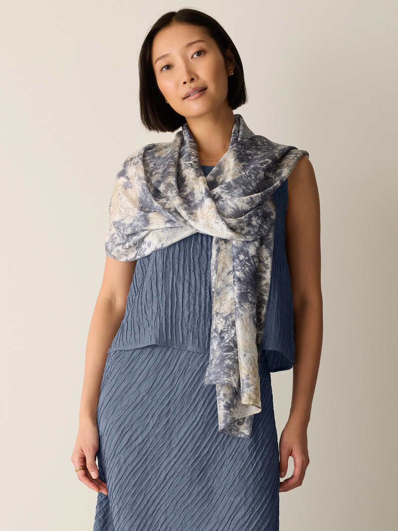 Hand-Dyed Silk Scarf 3