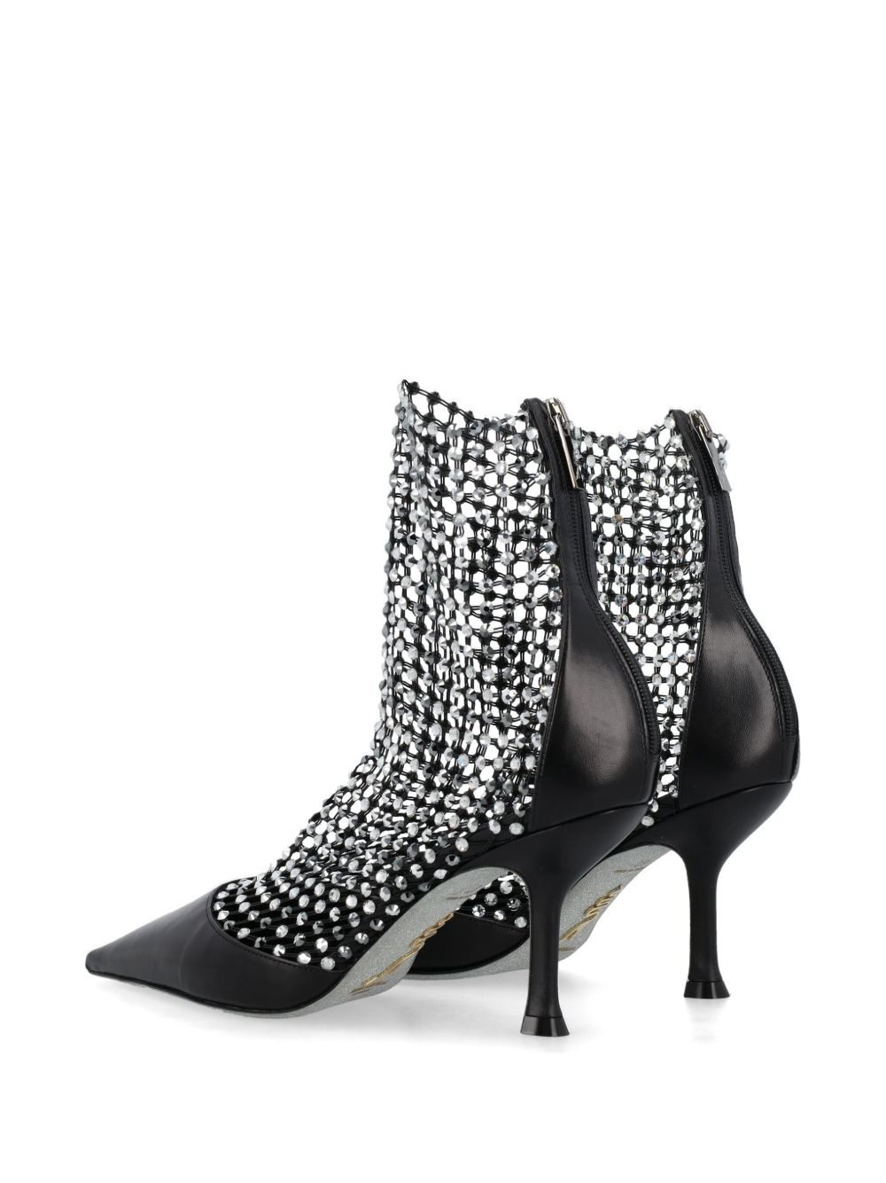 crystal-embellished sock boots - 3