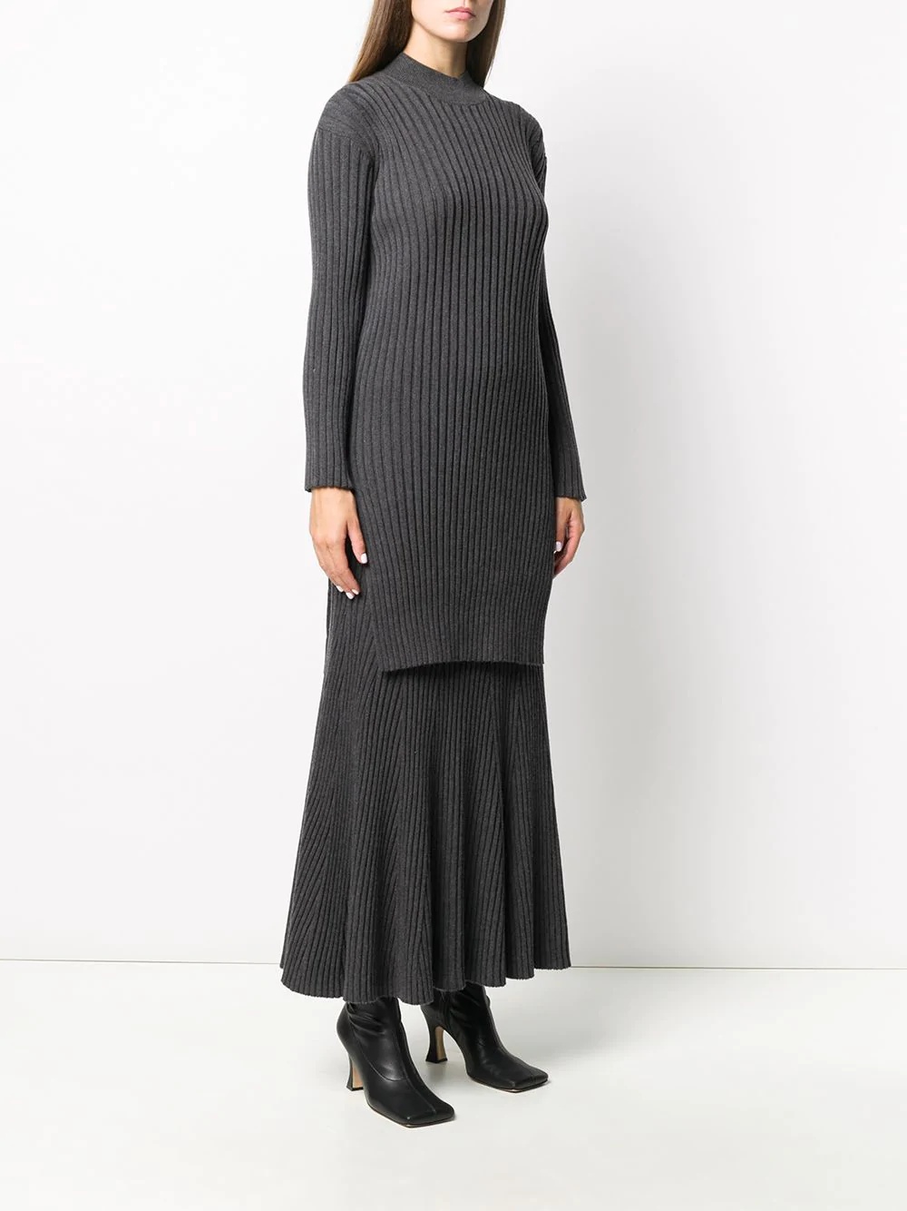 ribbed sweater dress - 3