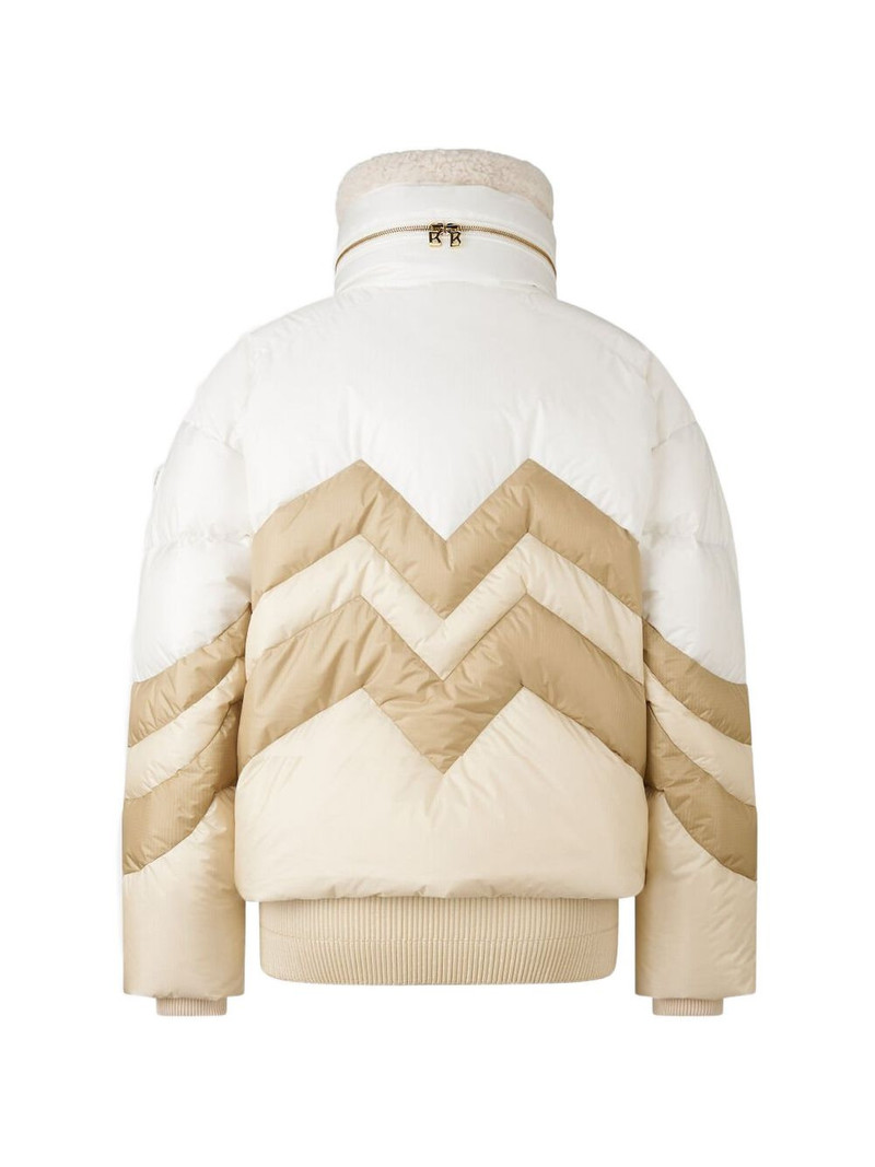 BOGNER detachable collar chevron puffer jacket outlook