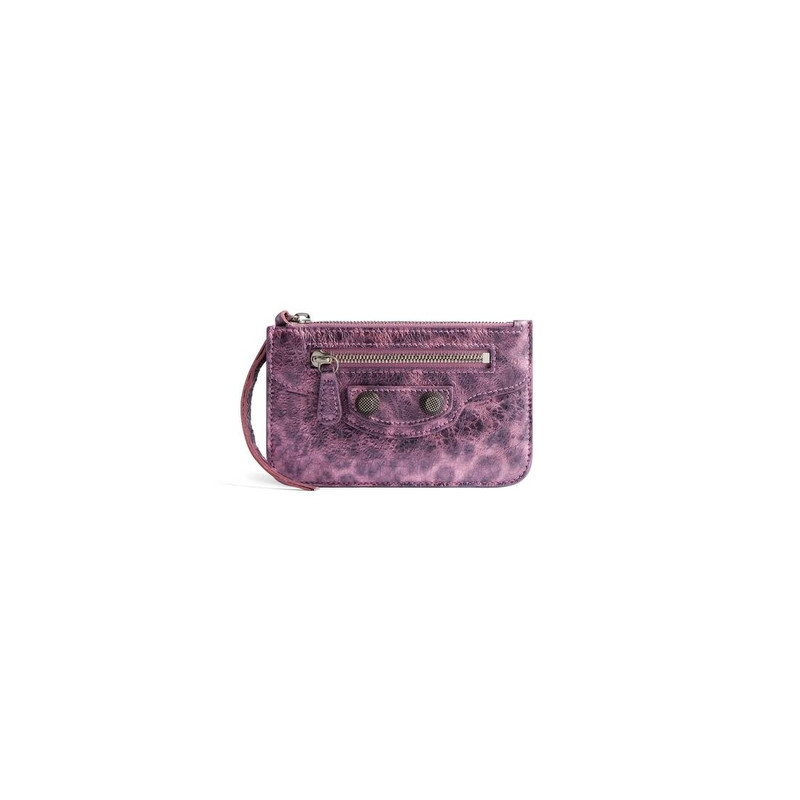 Women's Le Cagole Long Coin And Card Holder With Leopard Print in Pink 1