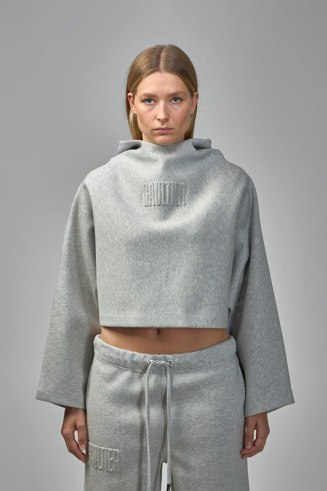 Embossed Gaultier Hooded Sweatshirt - 2