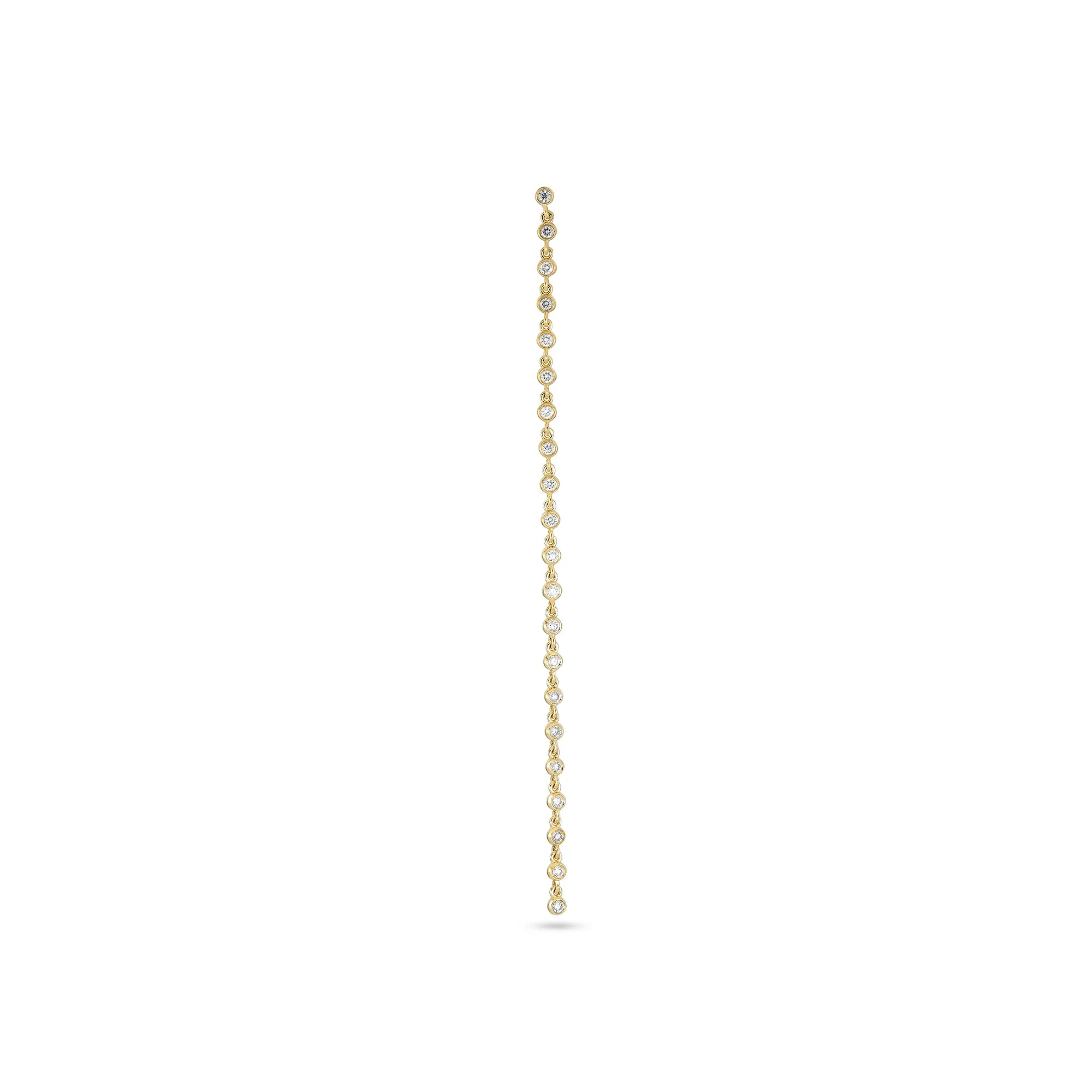 Long Diamond Stream Earring - 1