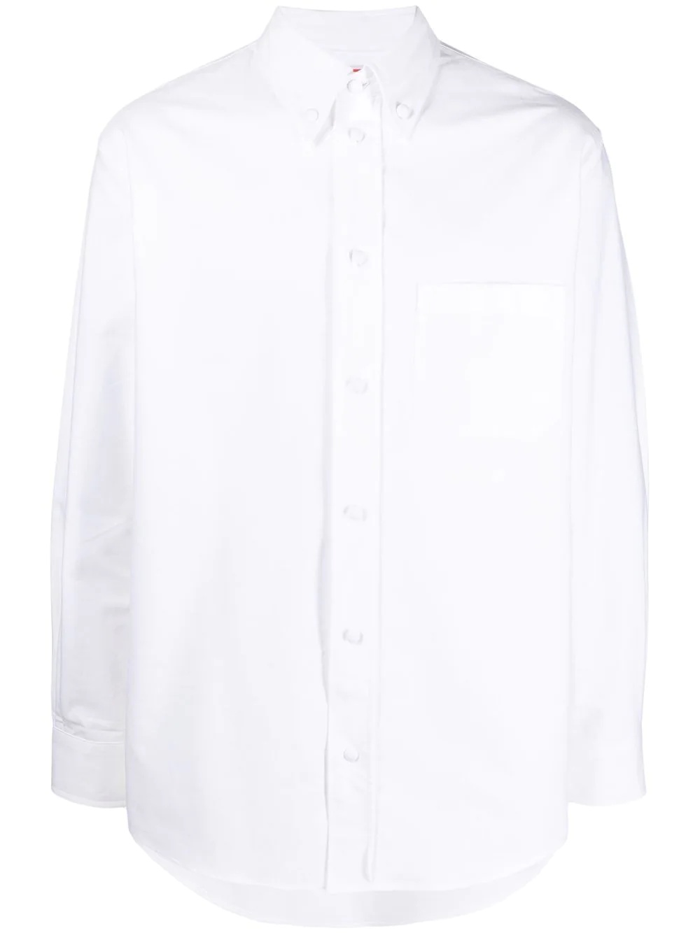 tonal button-down shirt - 1