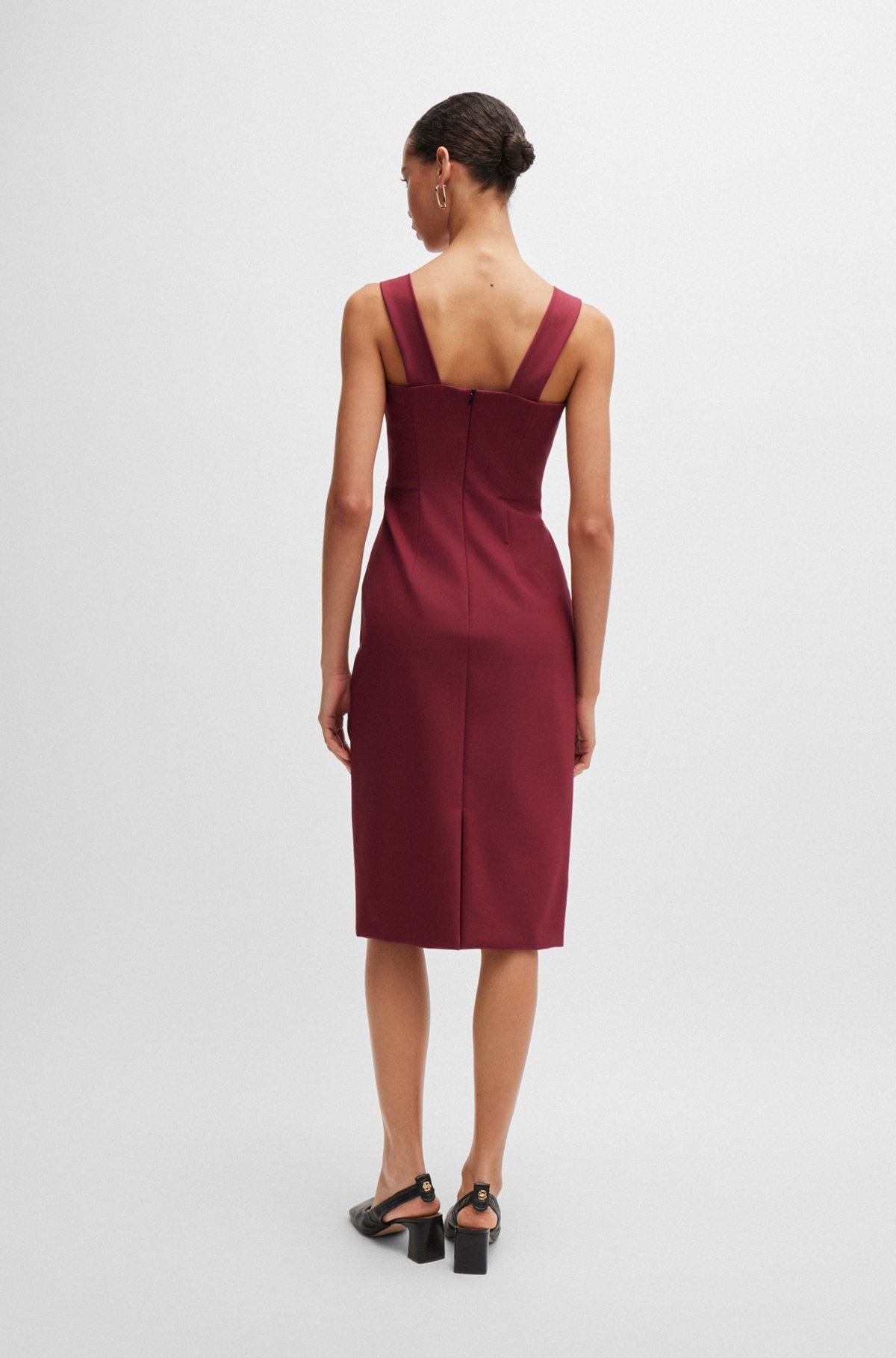 EXTRA-SLIM-FIT DRESS IN PERFORMANCE-STRETCH FABRIC - 4