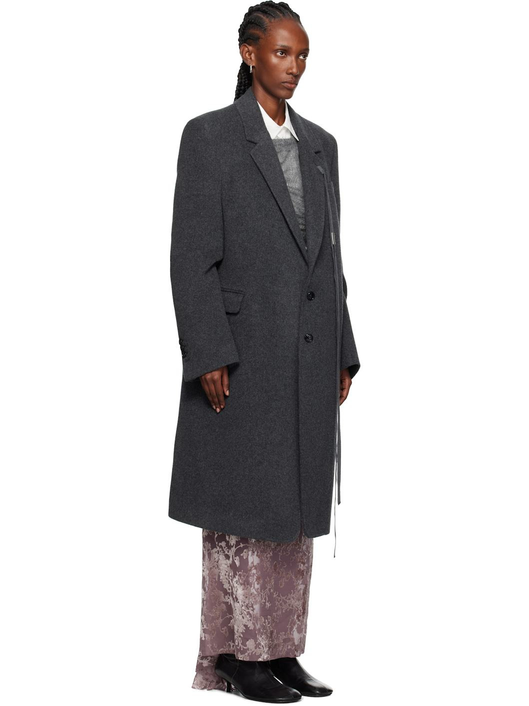 Gray Viv High Comfort Tailored Coat - 2
