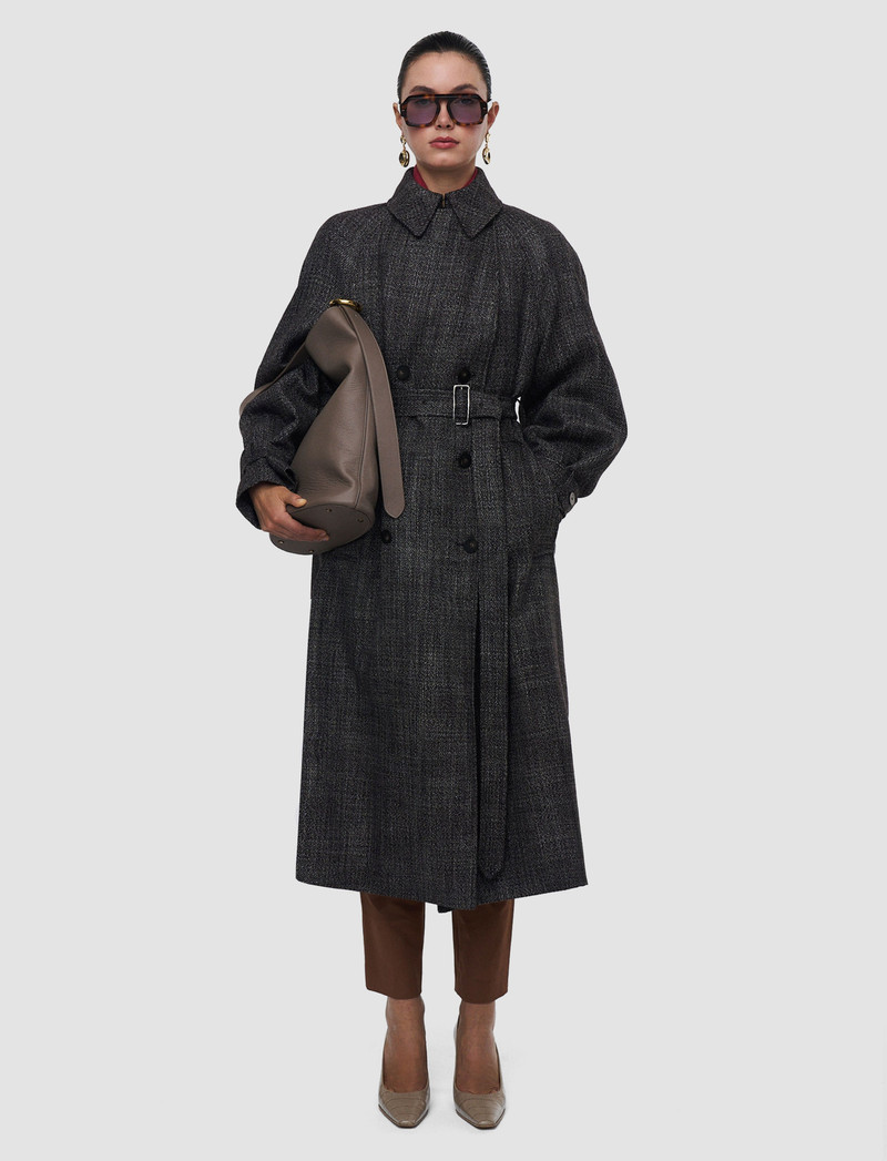 JOSEPH Laurin Textured Tailoring Wool Coat outlook