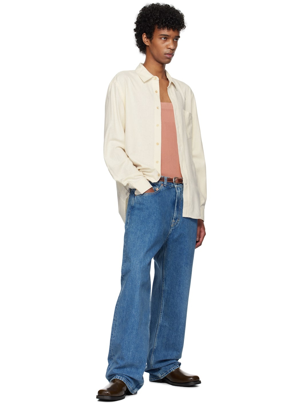 Blue Third Cut Jeans - 5