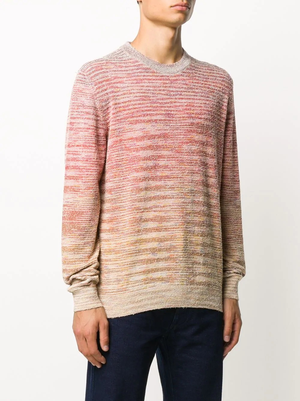 striped knit jumper  - 3