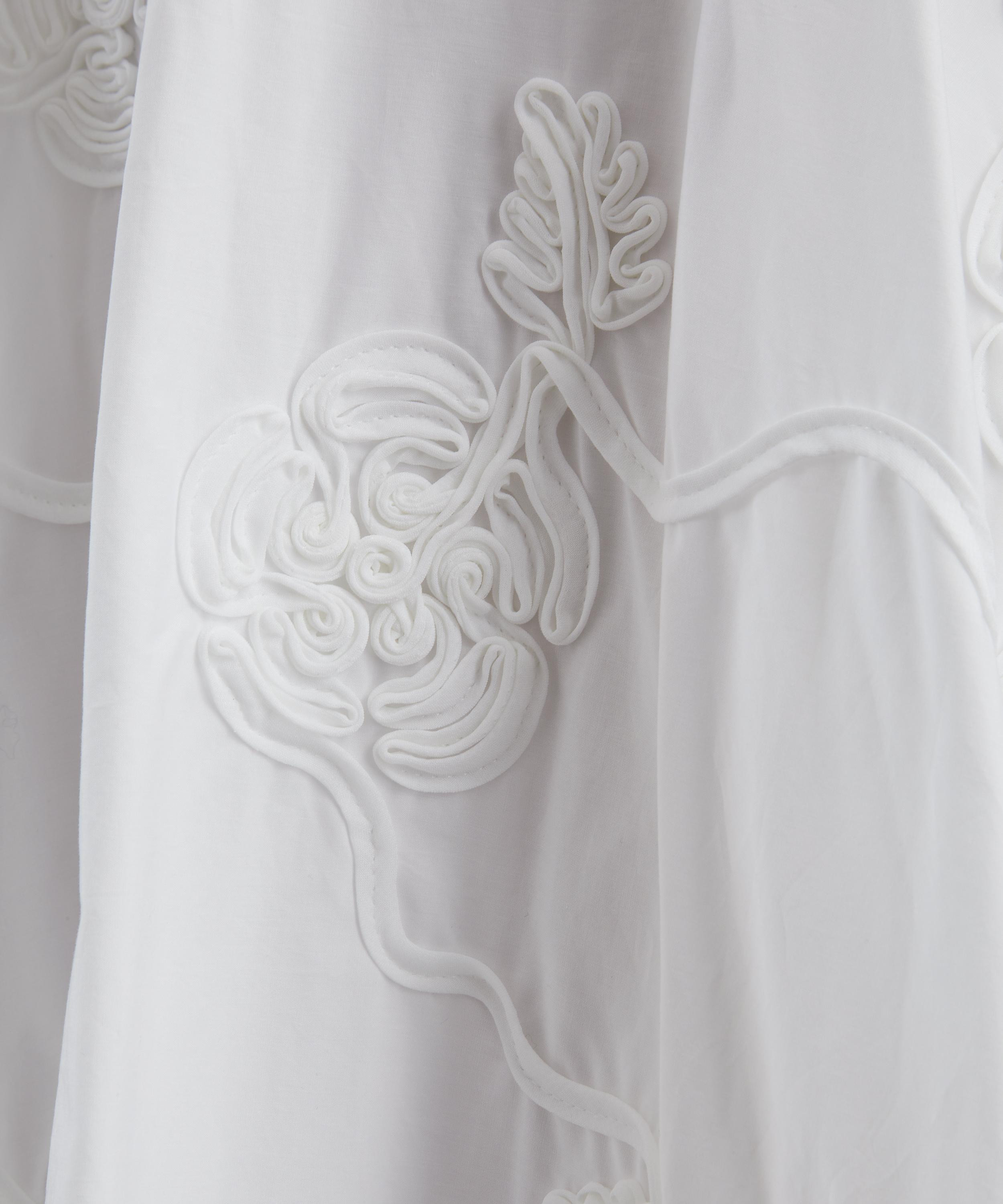 Bright White Flower Maxi Skirt - 5