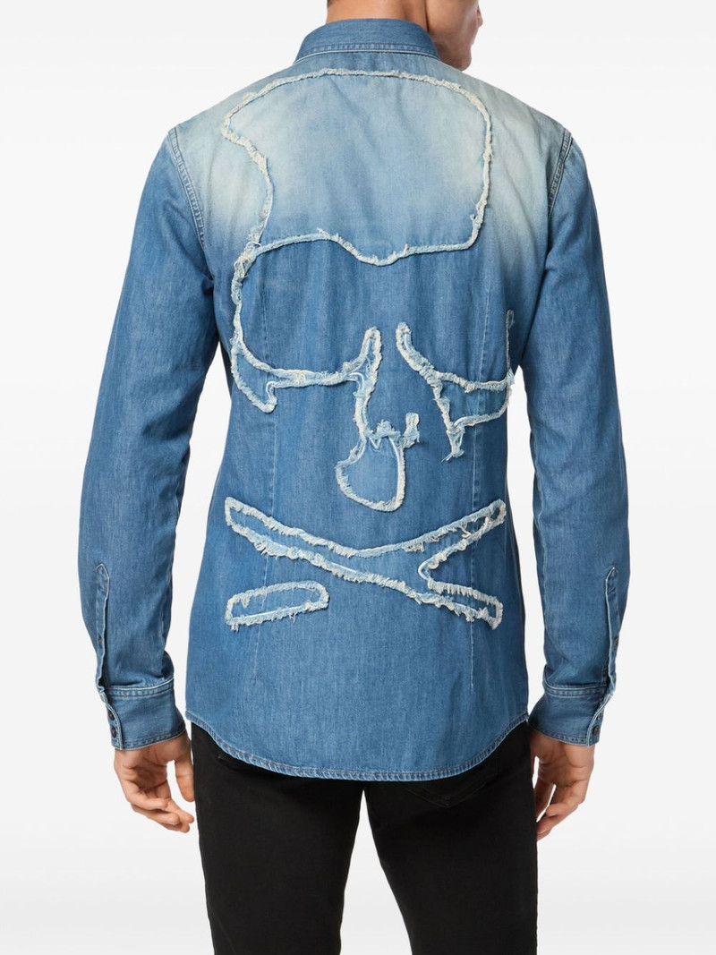 skull-appliqué shirt 4